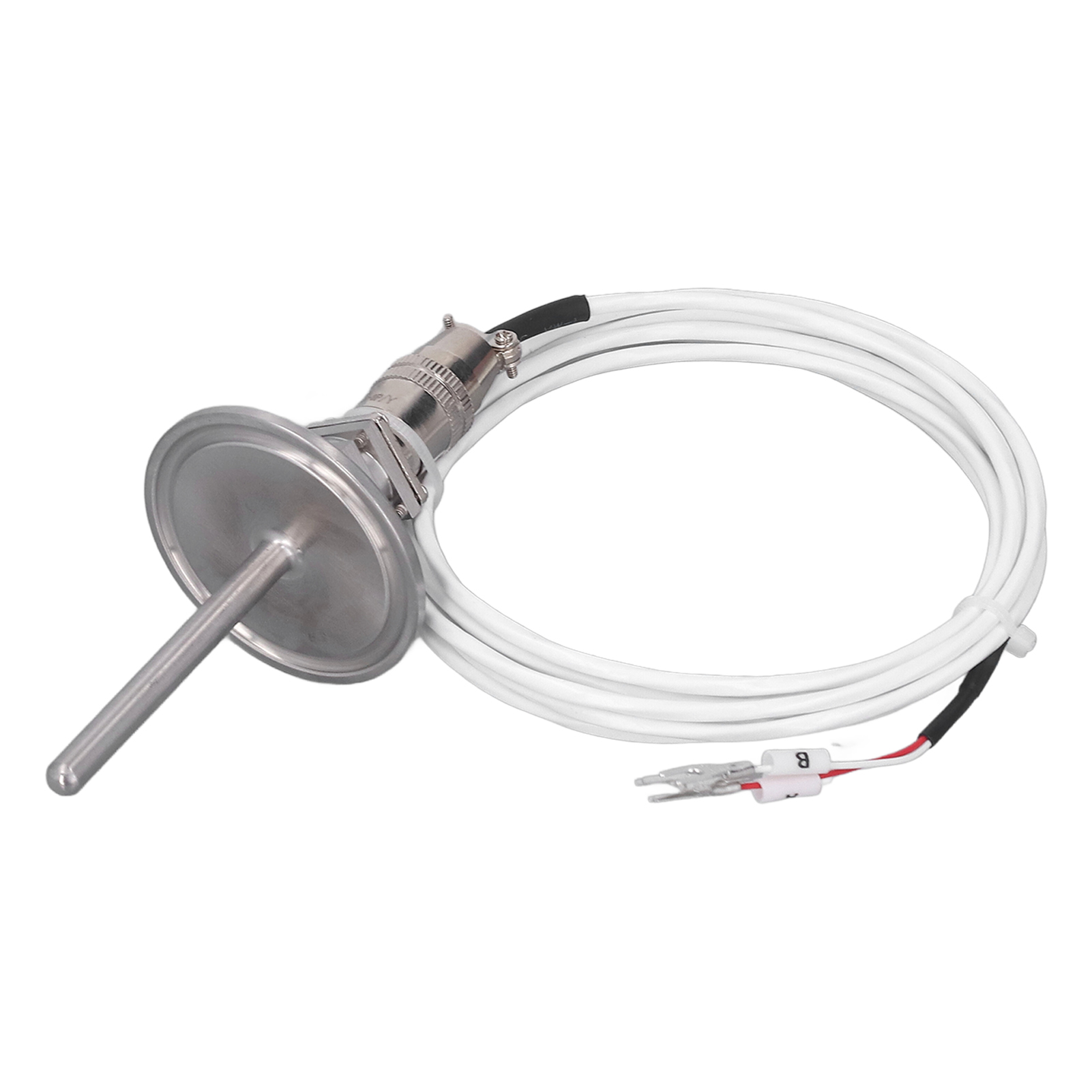 Pt100-temperatursensor Mit Abnehmbarem 3-poligem Stecker (luftfahrtstecker), Temperaturfühler-messleitung (2 Meter)