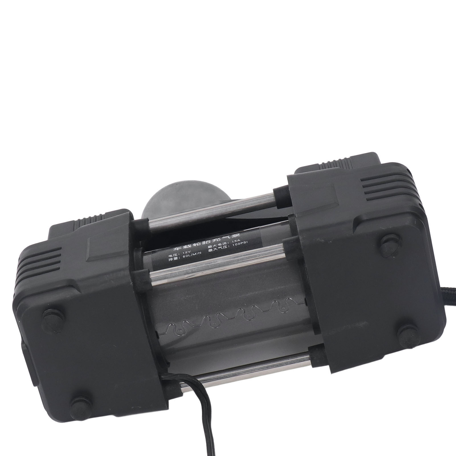 12v Luftkompressorpumpe Mit Led-licht Und Digitalanzeige, 100psi, Zweizylinder-autoreifenfüller