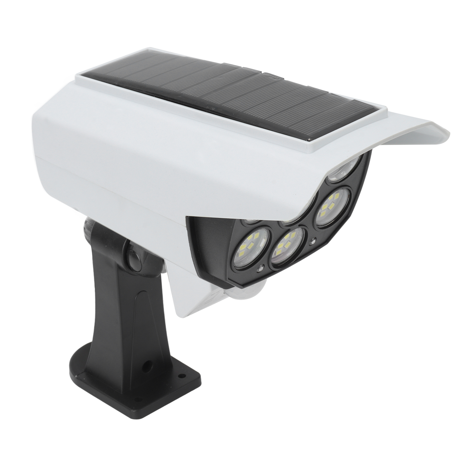 Attrappe Einer Überwachungskamera, Sicherheitsleuchte Mit Solarbetrieb, Led-technologie, Hohe Helligkeit, Simulierte Überwachungskamera, Straßenlaterne, Ip64