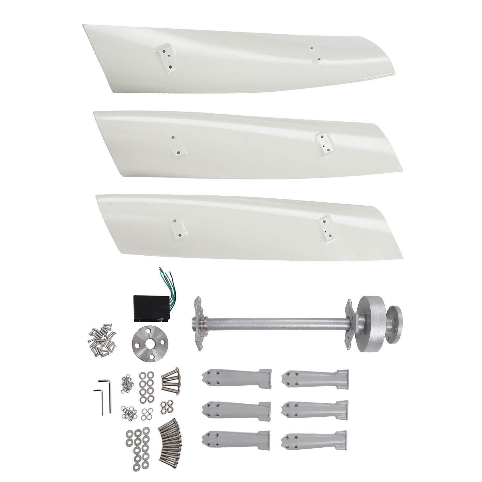 Maglev Vertikal-windturbine 300w Aerodynamische Gfk-blätter Geringe Torsion Vibration Leiser Windkraftgenerator 12v