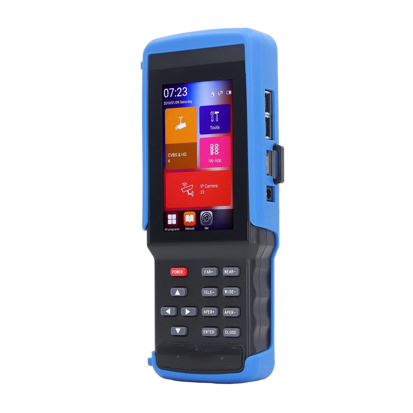 4,5-zoll-cctv-tester, Koaxial, Analog, 5-in-1, Hd-videomonitor-tester Für Überwachungskameras Bis 8 Mp, 100–240 V, Eu-stecker