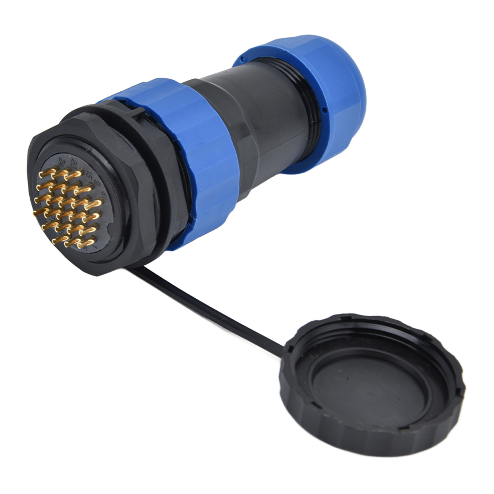 Wasserdichter Stecker Mit Rückmutter Ip68 Luftfahrt-stromanschluss 250 V 5 A Für Kabel Und Leitungen Sp2824 Pin