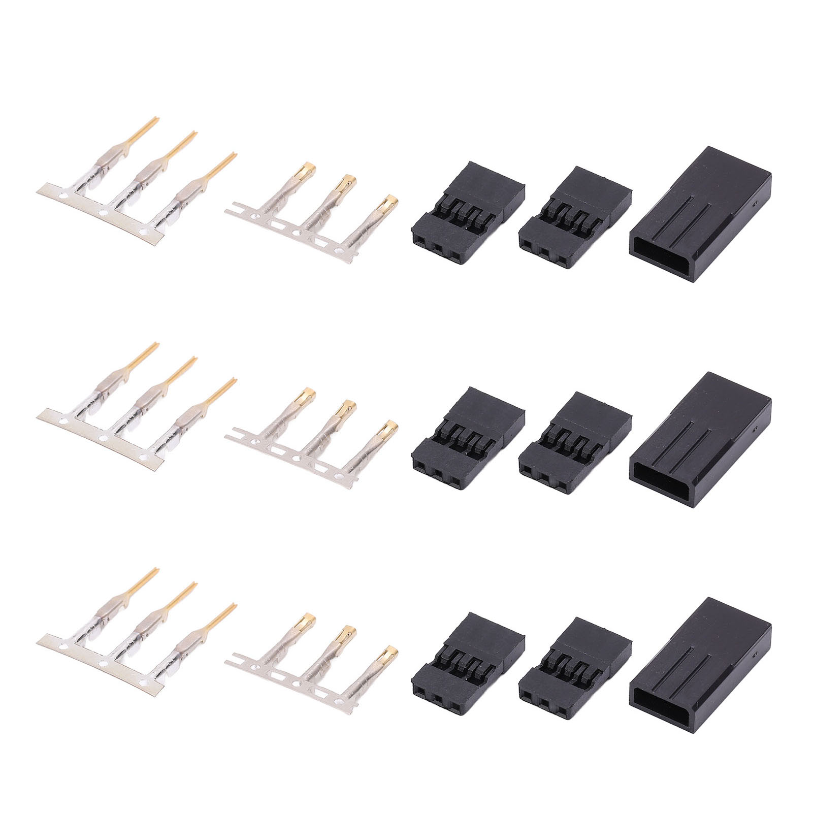 50 Sets Servo-stecker Stecker Buchse Crimp-stift-kit Anschlussstecker-set Kompatibel Mit Jr