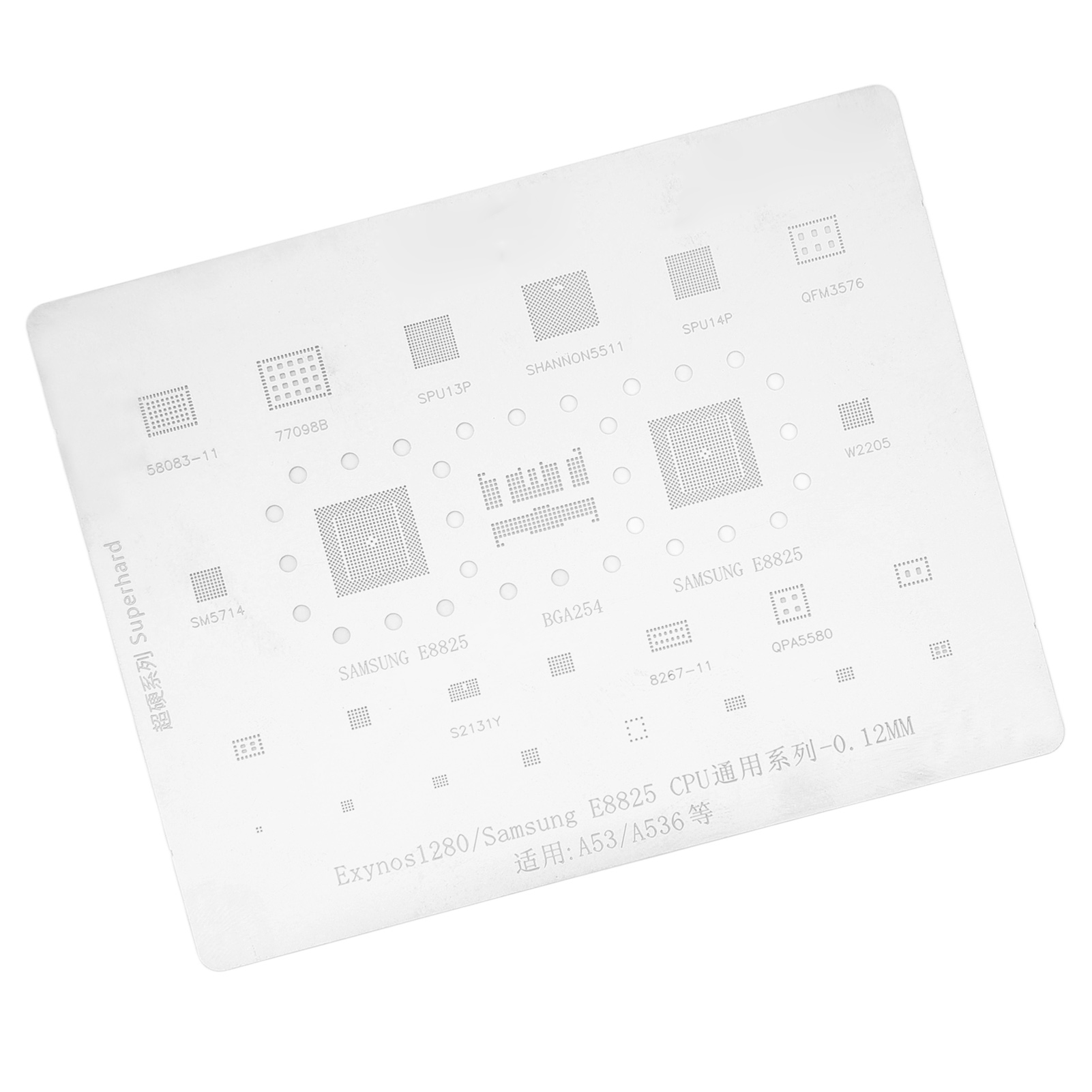 Reballing-schablone Für Handygehäuse, Halbgravurverfahren, Cpu-einpflanzschablone, Netz Für Samsung A53-serie