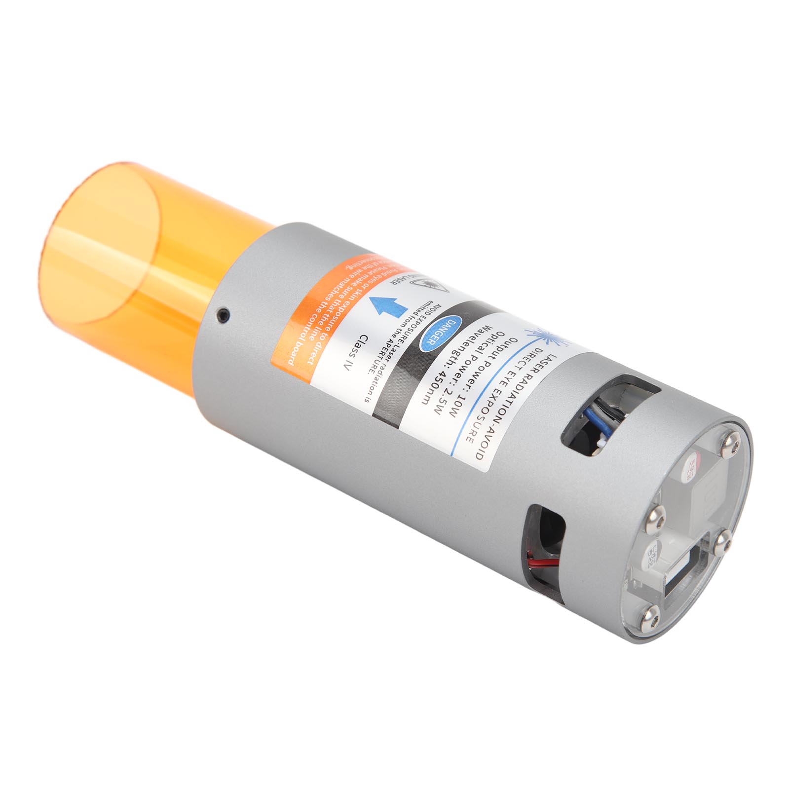 450-nm-lasermodul Mit Komprimiertem Spot Und Festem Fokus Für Cnc-gravier- Und Schneidemaschinen, 12 V, 2,5 W