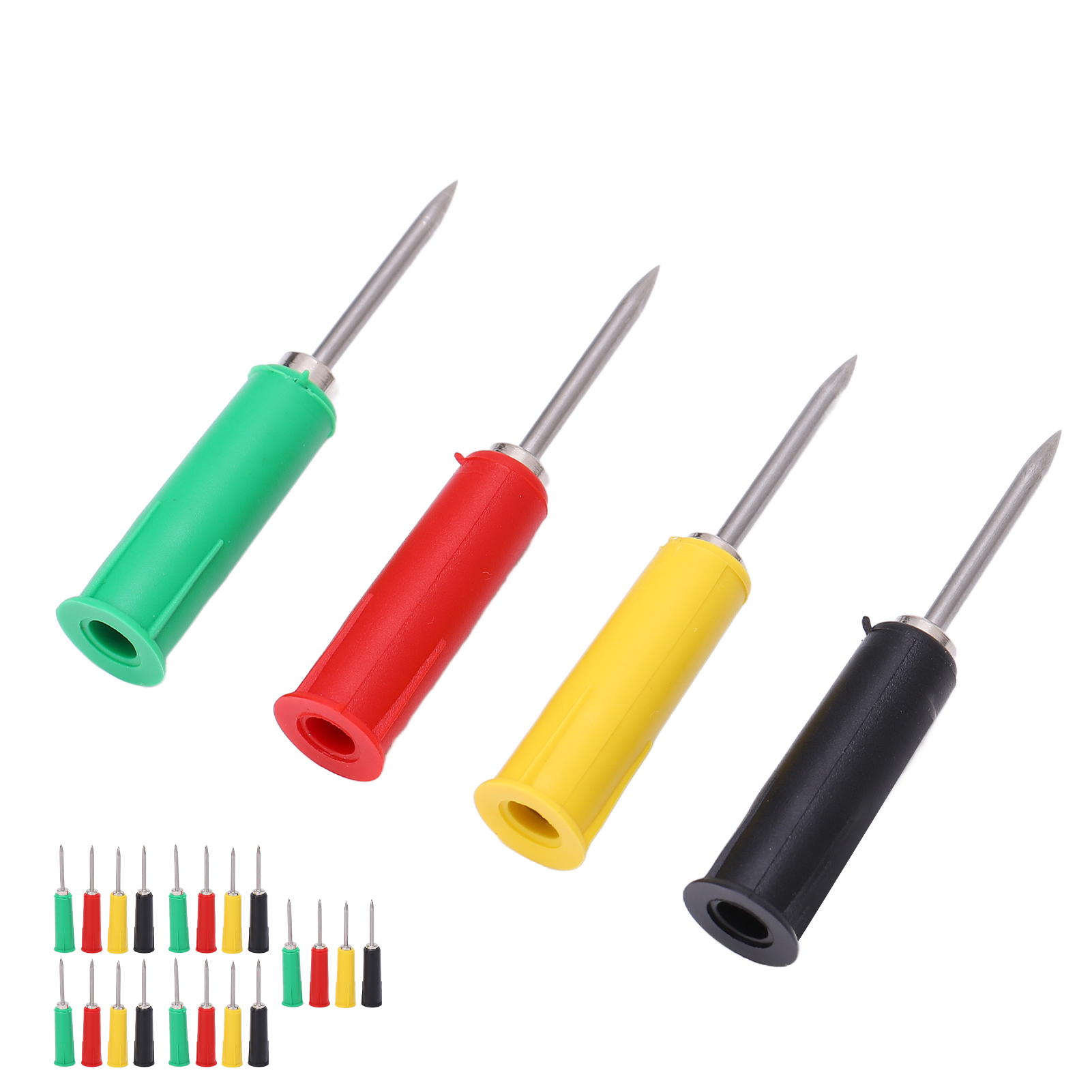 20-teiliges Prüfnadel-set Mit 2-mm-4-farben-multimeter-prüfspitzen Für 4-mm-bananenbuchsen