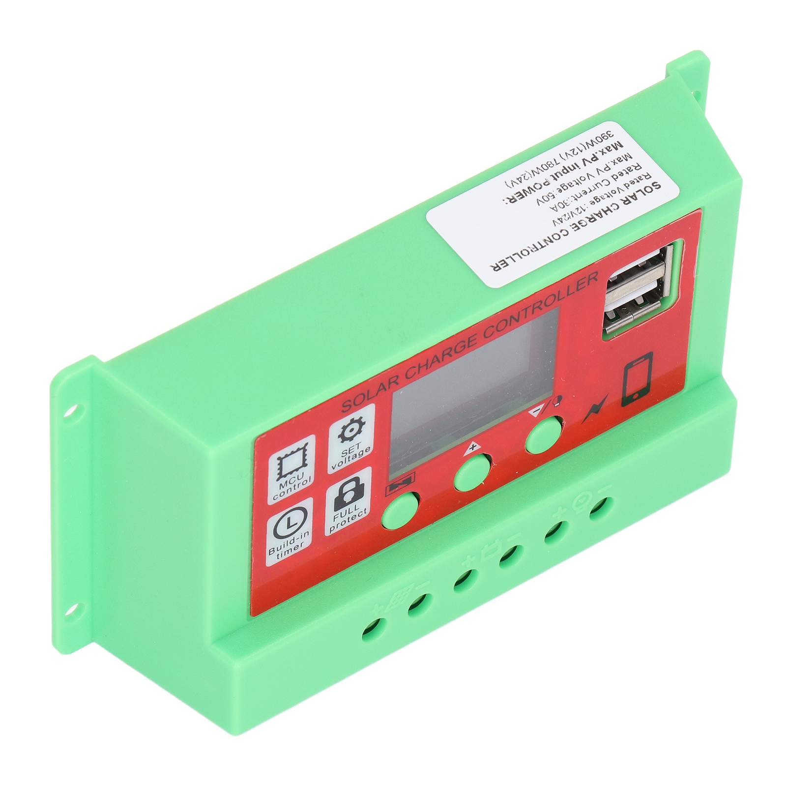 Pwm-solar-laderegler Mit Lcd-anzeige Für Smart Home 12v 24v 30a