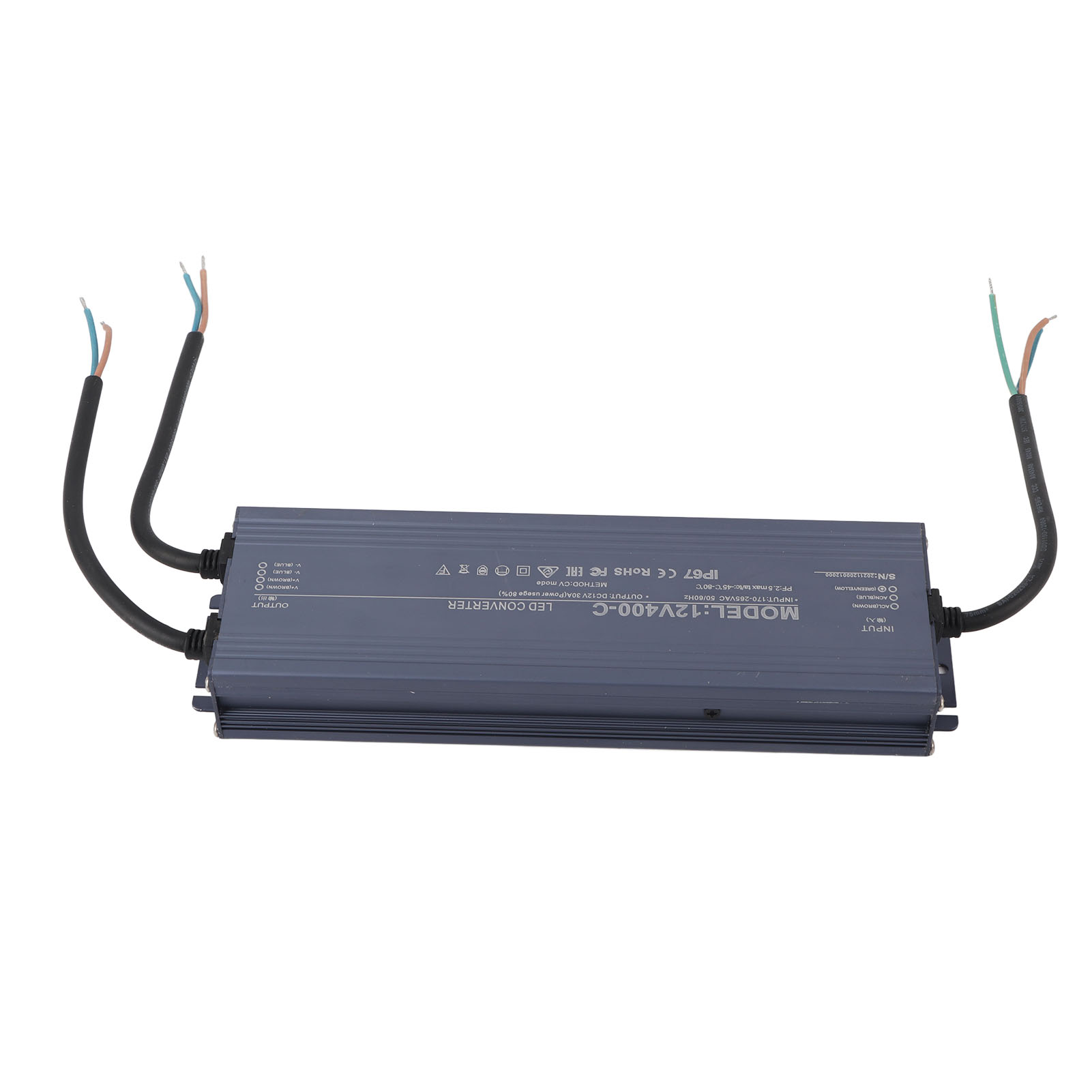 Wasserdichter Led-treiber Ip67 Konstantspannungs-netzteil-schutzchip 400 W Ac 170–265 V 12 V 30 A