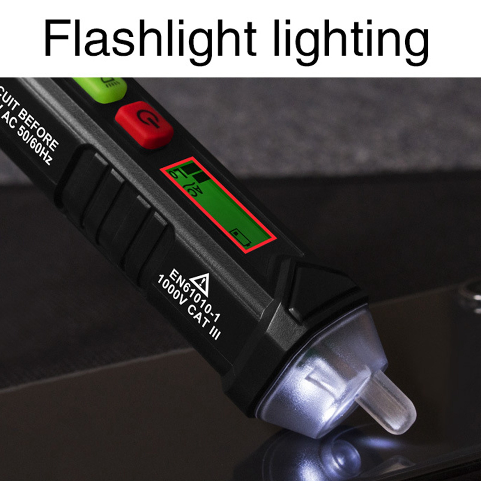 Spannungsprüfer Mit Digitalanzeige, Multifunktionaler Unterbrechungsprüfung, Hoher Genauigkeit, Akustischem Und Optischem Alarm, Elektrischer Prüfstift