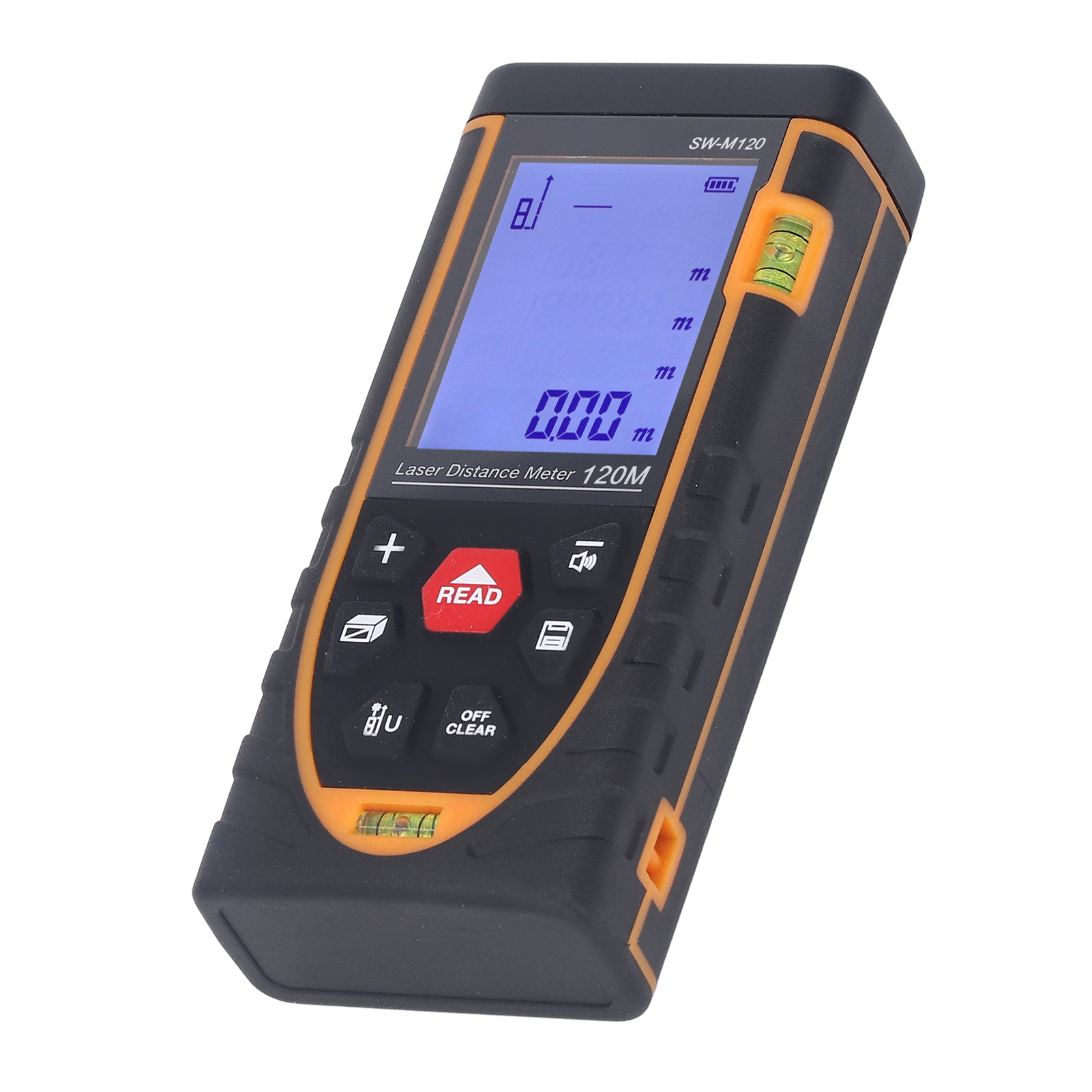Infrarot-laser-entfernungsmesser Mit Großem, Hintergrundbeleuchtetem Display, Hoher Genauigkeit, Handlaser-entfernungsmesser, 120 M Reichweite, Sw M120