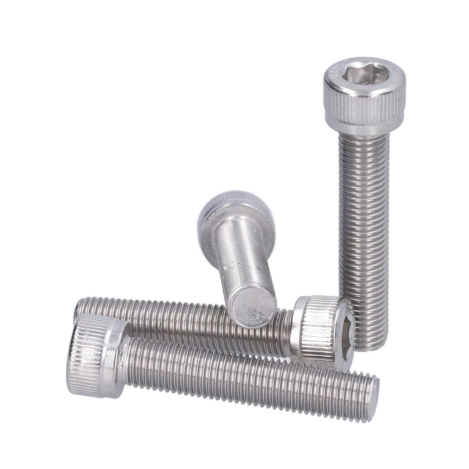 4 Stück Innensechskantschrauben, A2 Edelstahl, 1,25 Mm Feingewinde, Befestigungselemente M10x50