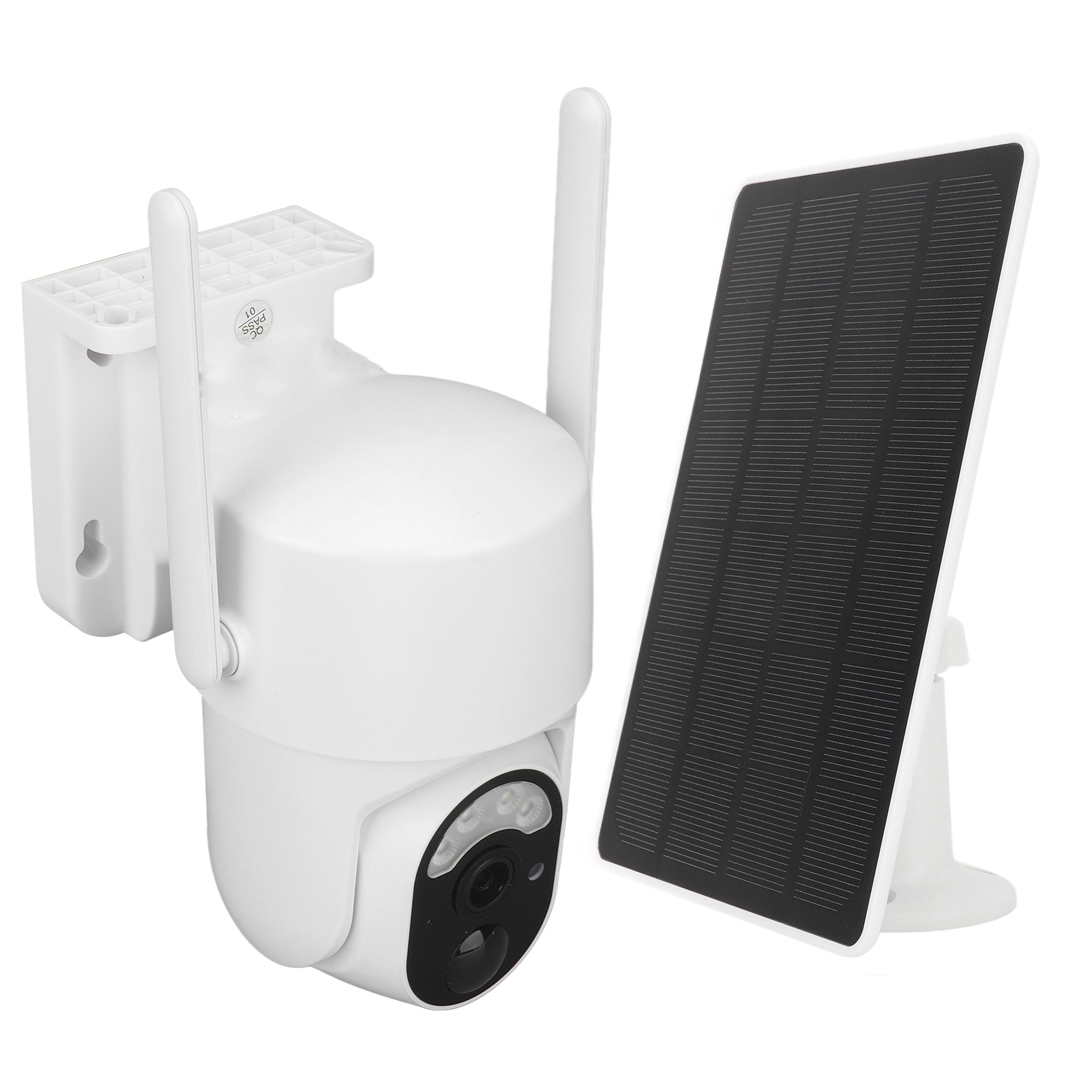 Solarbetriebene Sicherheitskamera Mit 4 Mp, Wlan, 2,5k-auflösung, Flutlicht, Farbnachtsicht, Zwei-wege-audio Und Ip65-wasserschutz