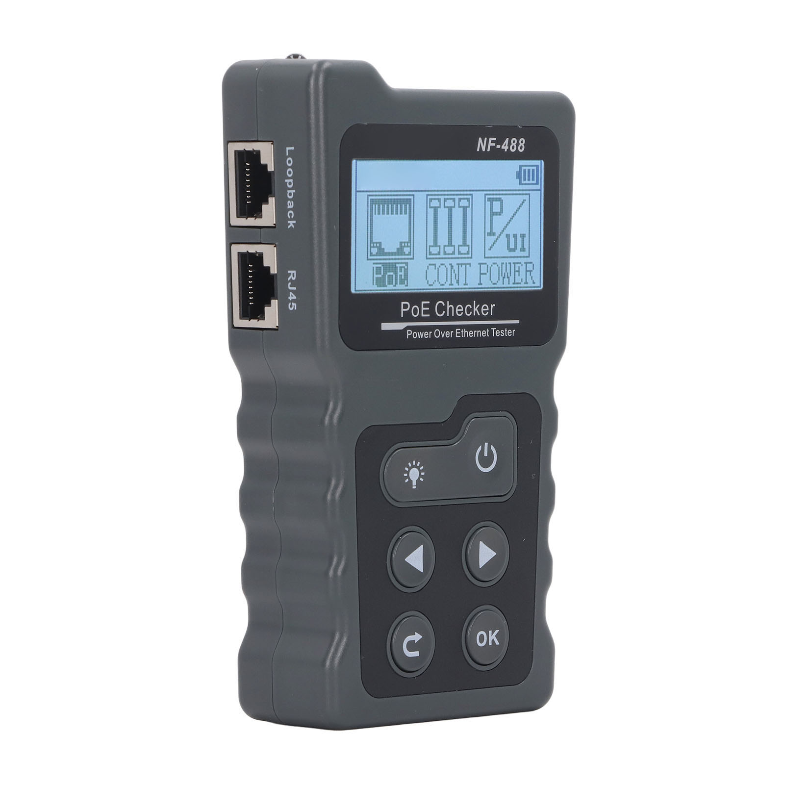 Netzwerk-poe-tester Mit Automatischer Erkennung, Cat5/cat6-power-over-ethernet-tester, Prüfer Für Lastschleifenleistung