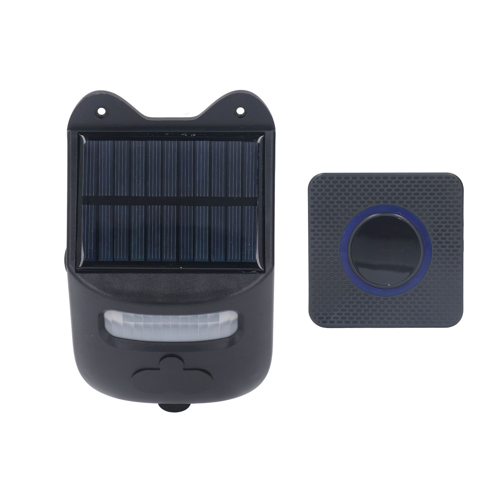 Solarbetriebene Türklingel Mit Infrarot-bewegungsmelder, Kabellos, Für Bauernhöfe, Campingplätze, Häuser Und Gärten, 110–240 V, Eu-stecker