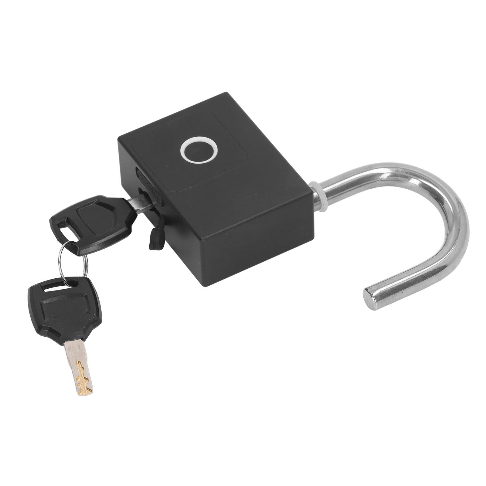 Intelligentes Bluetooth-fingerabdruckschloss Mit App-steuerung, Usb-ladeanschluss Und Ersatzschlüsseln (schwarz)