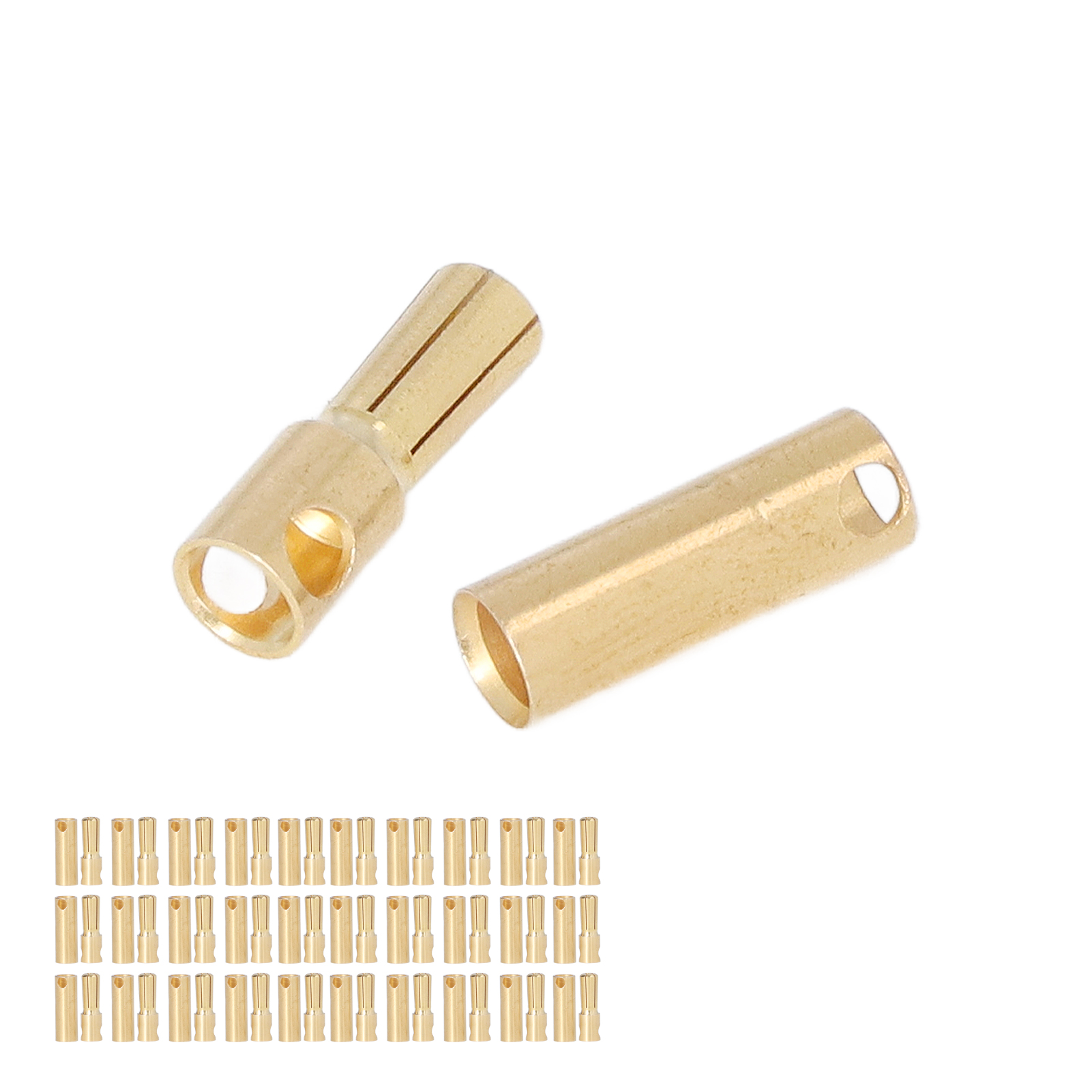 30 Sets Vergoldete Messing-batterieanschlüsse, Stecker- Und Buchsen-set