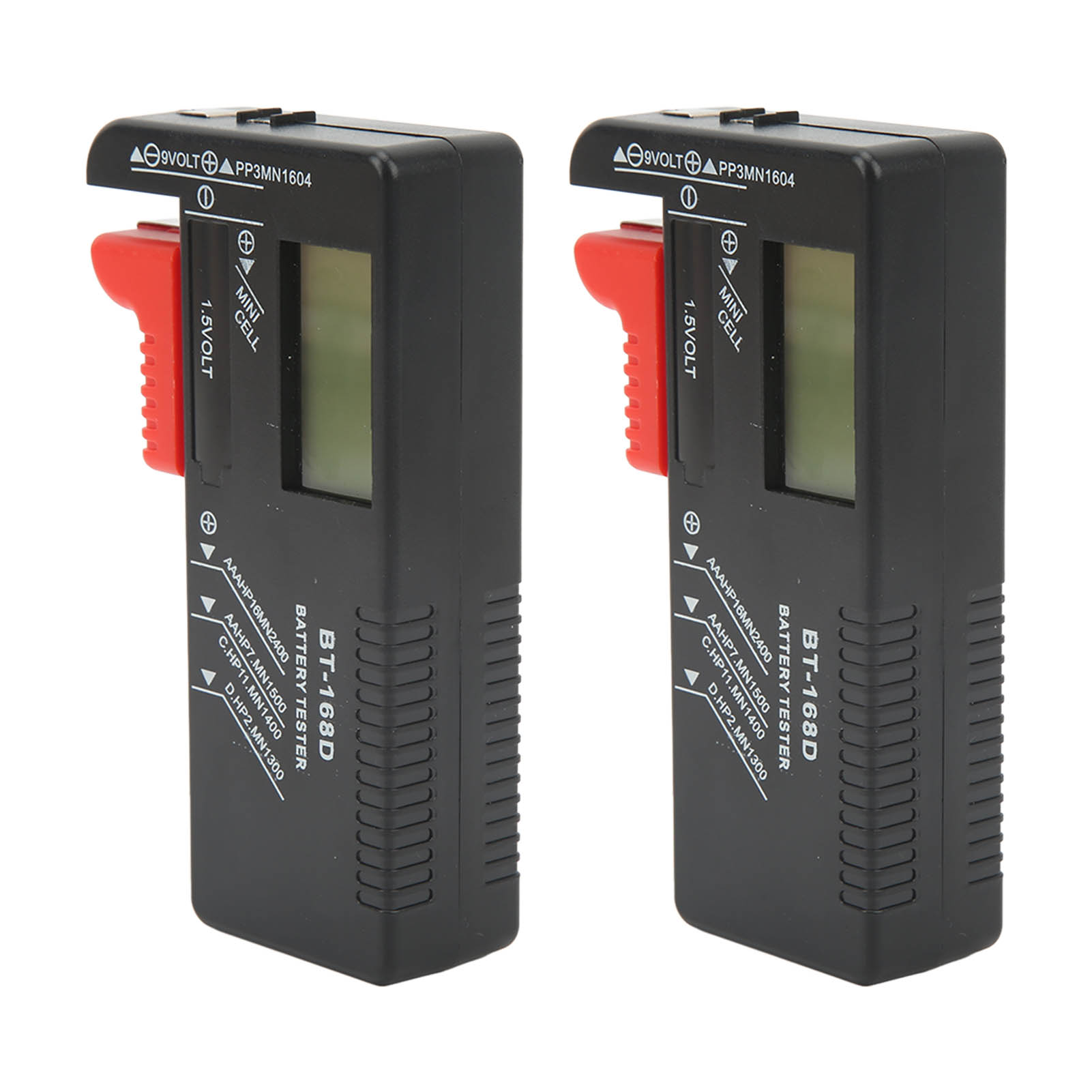 2 Stück Batterieprüfgerät Mit Digitaler Anzeige Für Aa-, Aaa-, 9v- Und 1,5v-batterien