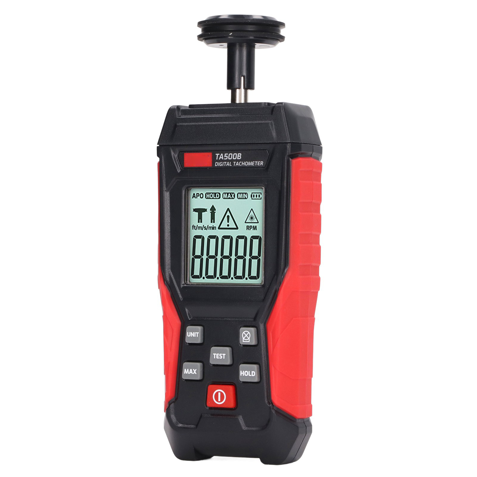 Kontaktgesteuerter Digitaler Drehzahlmesser Mit Echtzeit-anzeige Von Maximal- Und Minimalwerten (50 Mm–500 Mm)