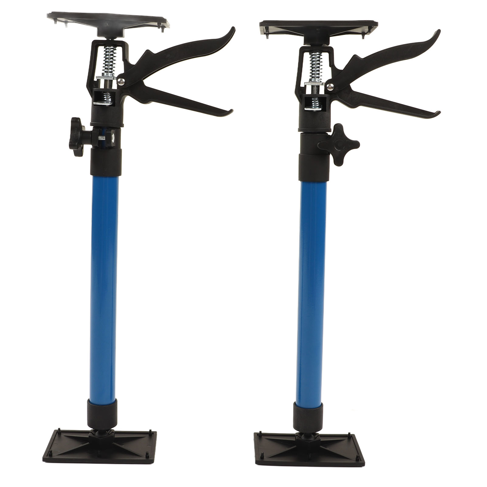 2er-set Schrankstütz-verlängerungsstangen Mit 4 Platten, Ausziehbare Teleskopstange Für Hängeschränke, 50–115 Cm