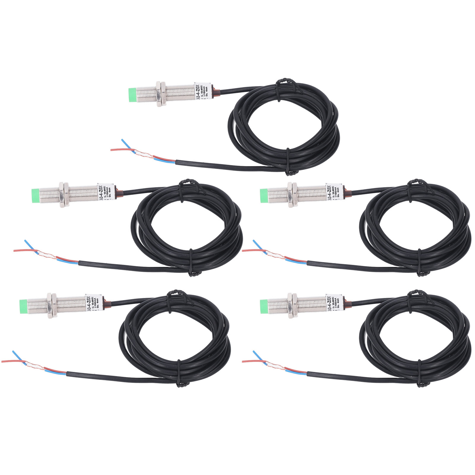 Stück M12 Induktiver Näherungsschalter, 2-adrig, Normalerweise Geschlossen, 150 Hz Frequenz, Näherungssensor Dc 10–36 V