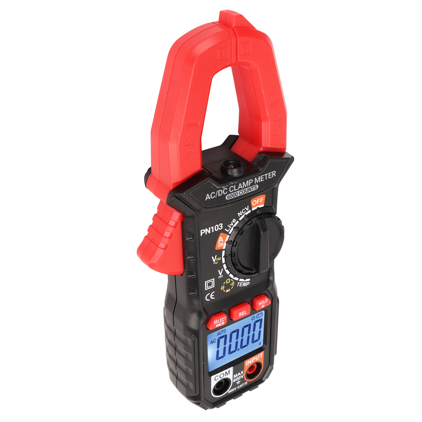 Digitales Zangenmultimeter Mit 6000 Zählern, Ac/dc-stromprüfer, Intelligent, Multifunktional, Hohe Genauigkeit