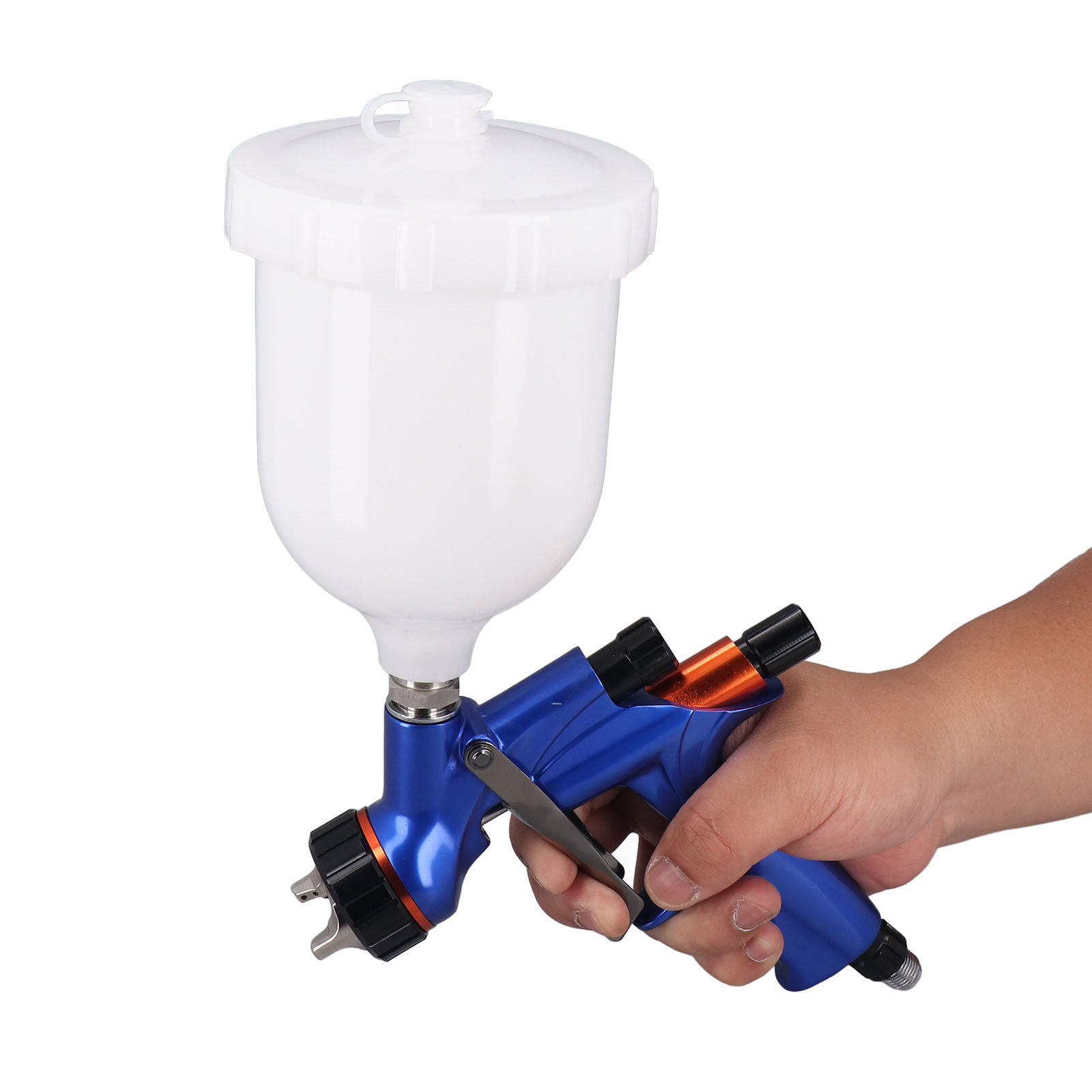 Farbspritzpistolen-set Mit Feinnebel-funktion Und Schwerkraftzufuhr Für Möbel Und Stahl