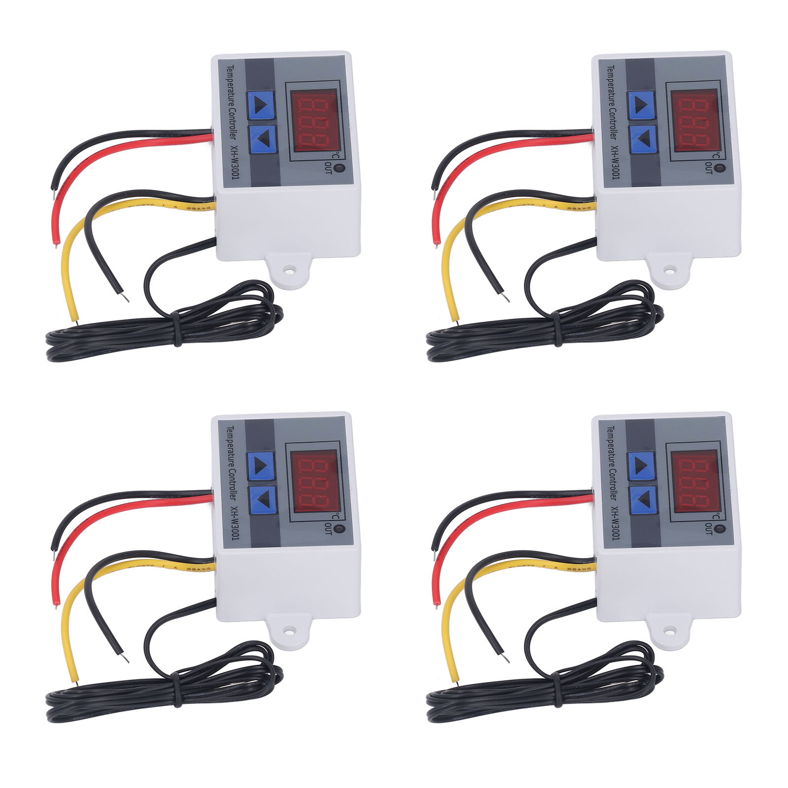 4er-pack Temperaturregler Mit Digitalanzeige, Temperaturregler -50 °c Bis 110 °c, 110–220 V, 1500 W