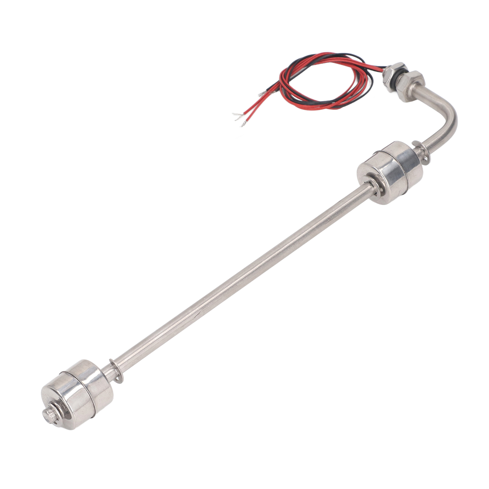 Schwimmer-wasserstandsschalter Aus Edelstahl, Doppelpunkt-flüssigkeitsstandssensor, Ac/dc 0–110 V, 300 Mm / 11,8 Zoll