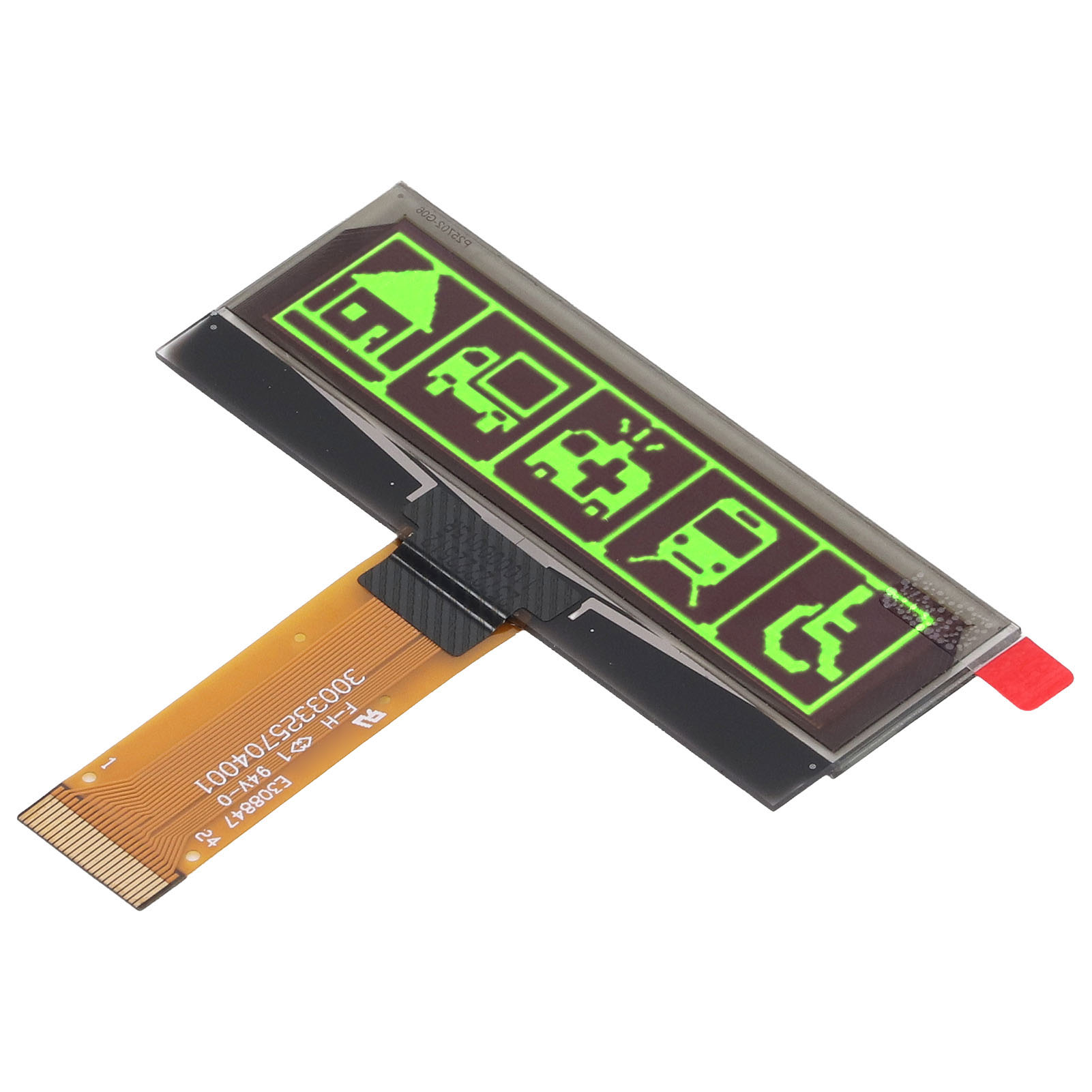Oled-displaymodul 2,23 Zoll, 123x32 Pixel Auflösung, Ssd1305, Spi/iic-schnittstelle, 24-polig, Grün