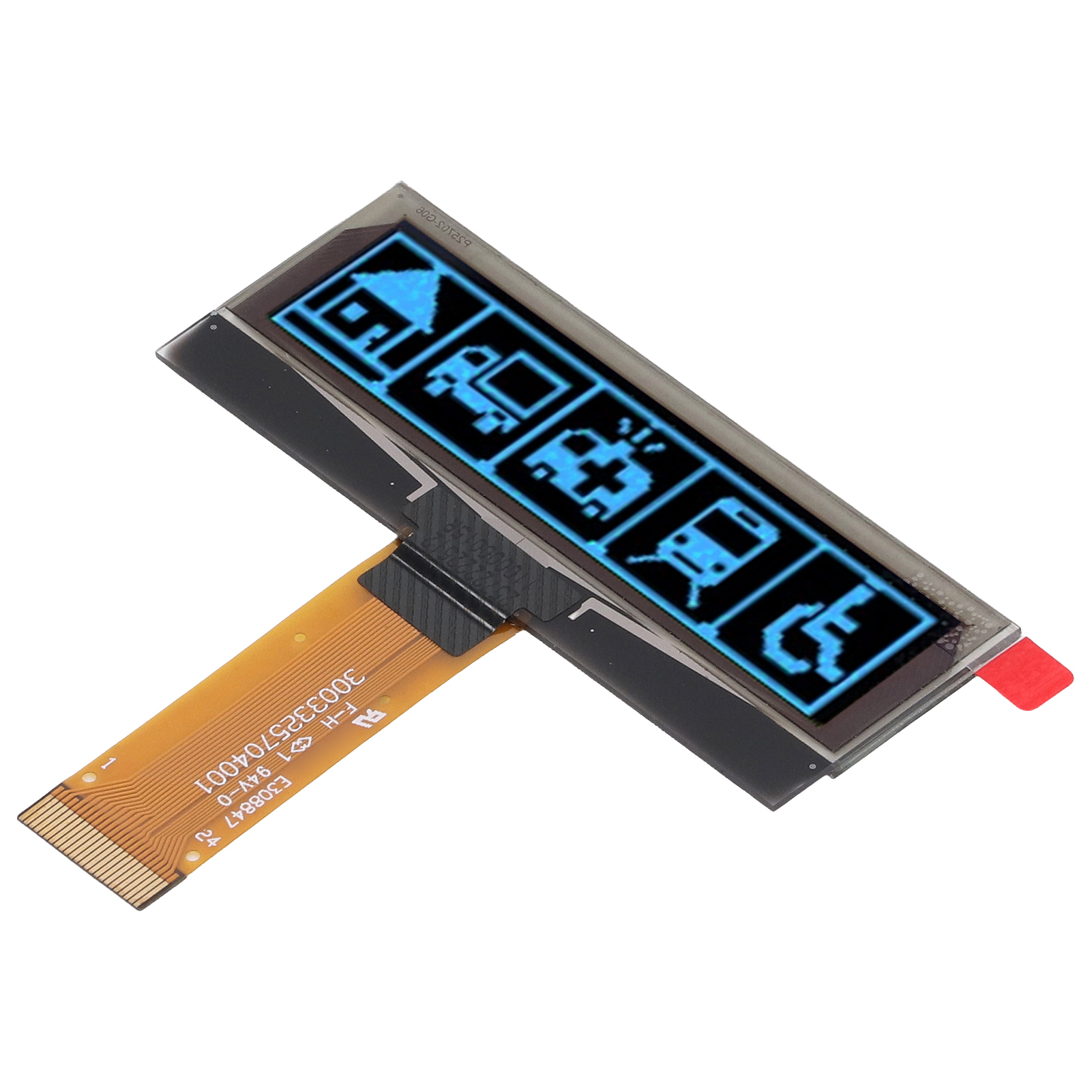 Oled-displaymodul 2,23 Zoll, 123x32 Pixel Auflösung, Ssd1305, Spi/iic-schnittstelle, 24-poliges Bildschirmmodul, Blau