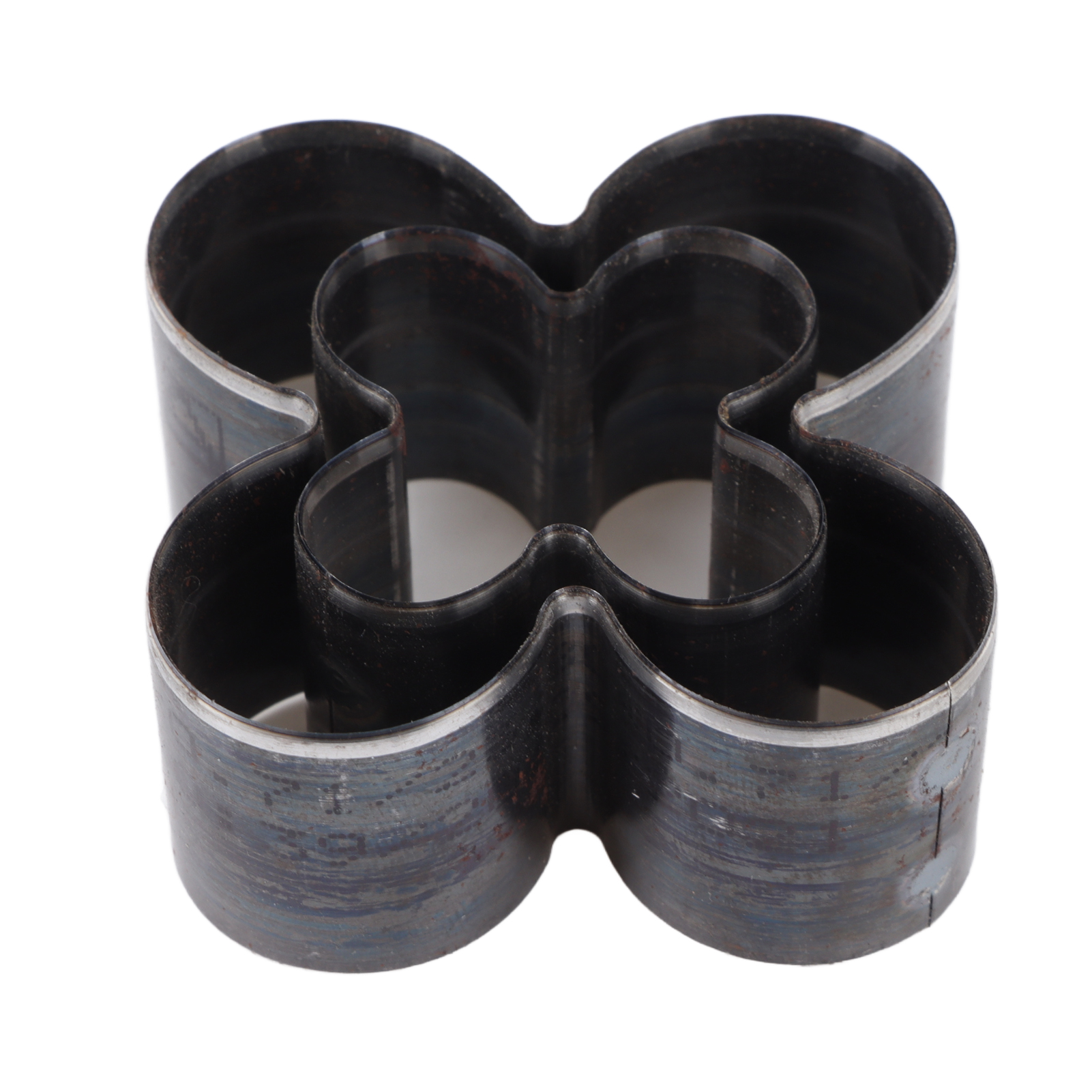 2 Stück Stanzformen Für Leder In Blumenform Aus Legiertem Stahl, Scharfkantig, 4-blättrige Blumenform, Hohlstanzform Für Leder