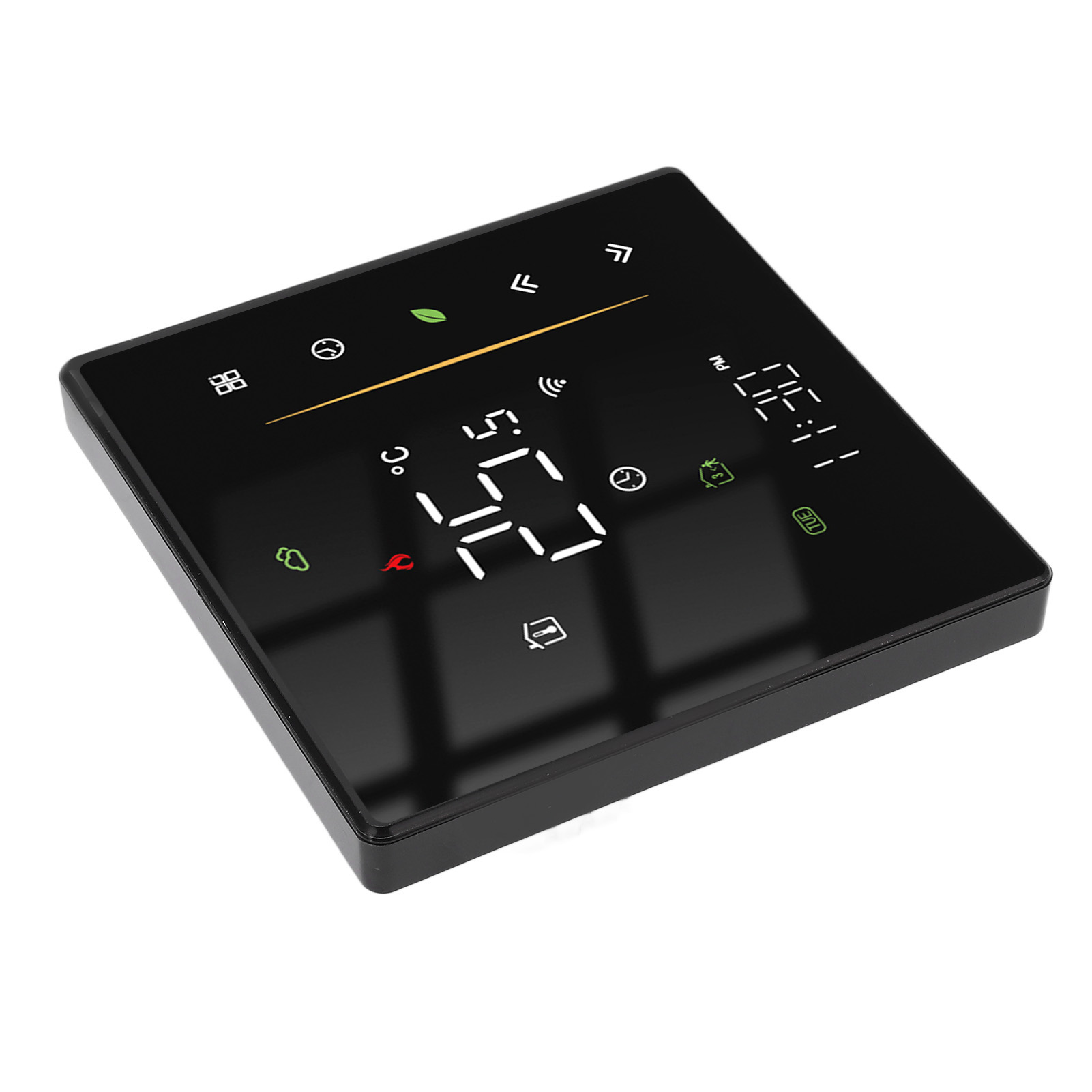 Intelligenter Thermostat Mit Professioneller App-steuerung, Wlan-programmierbarer Heimthermostat 95–240 V Ac, Schwarz, Für Elektrische Fußbodenheizung