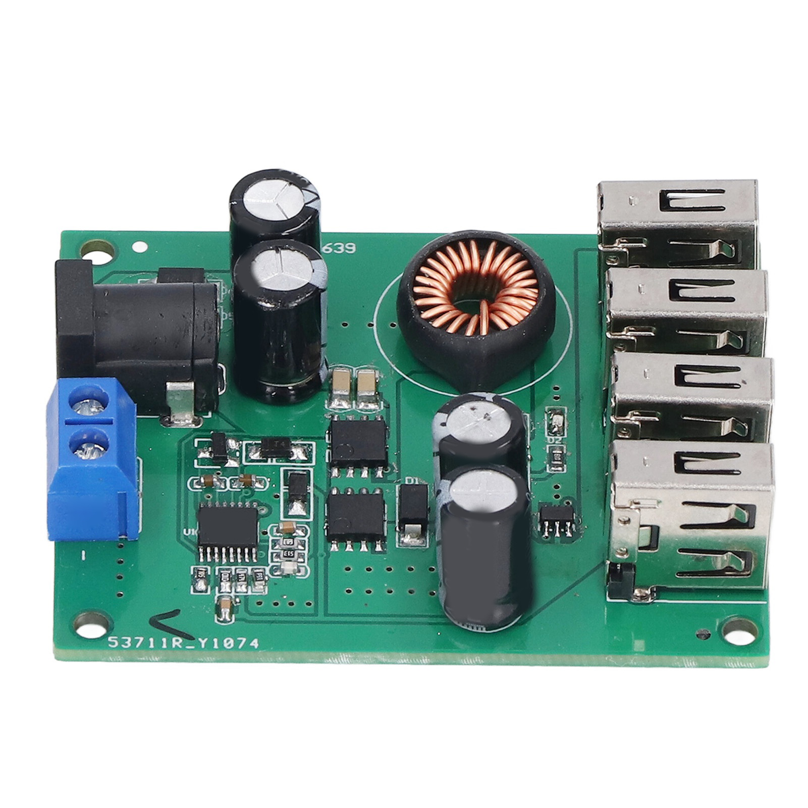 Spannungsreduzierungsmodul, 4 Usb-ausgangsschutzfunktionen, Weitbereichsspannungsdesign, Praktische Konverterplatine 5v/5a