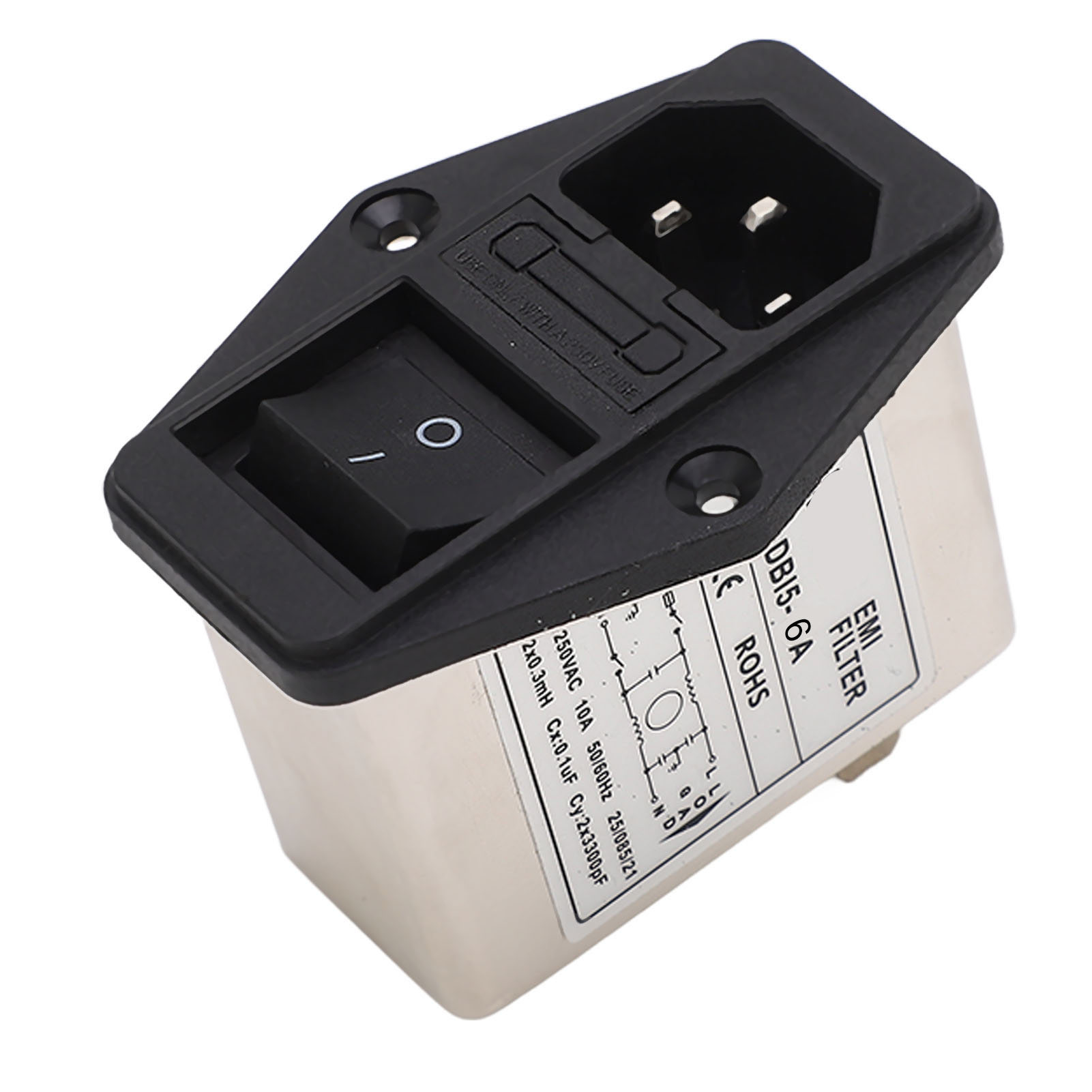 Emi-netzfilter, Einphasig, Iec-steckdose, Netzfilter, Rauschunterdrücker Für Medizinische Geräte, Ac 115–250 V