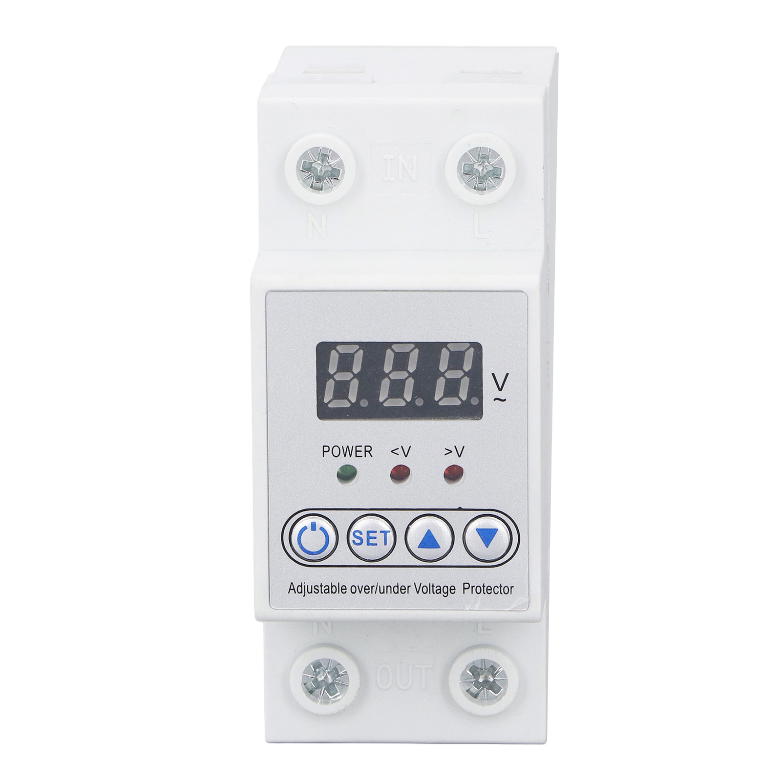 Über- Und Unterspannungsschutzgerät, Einstellbar, Automatische Wiederherstellung, Din-schienenmontage, 230 V, 63 A