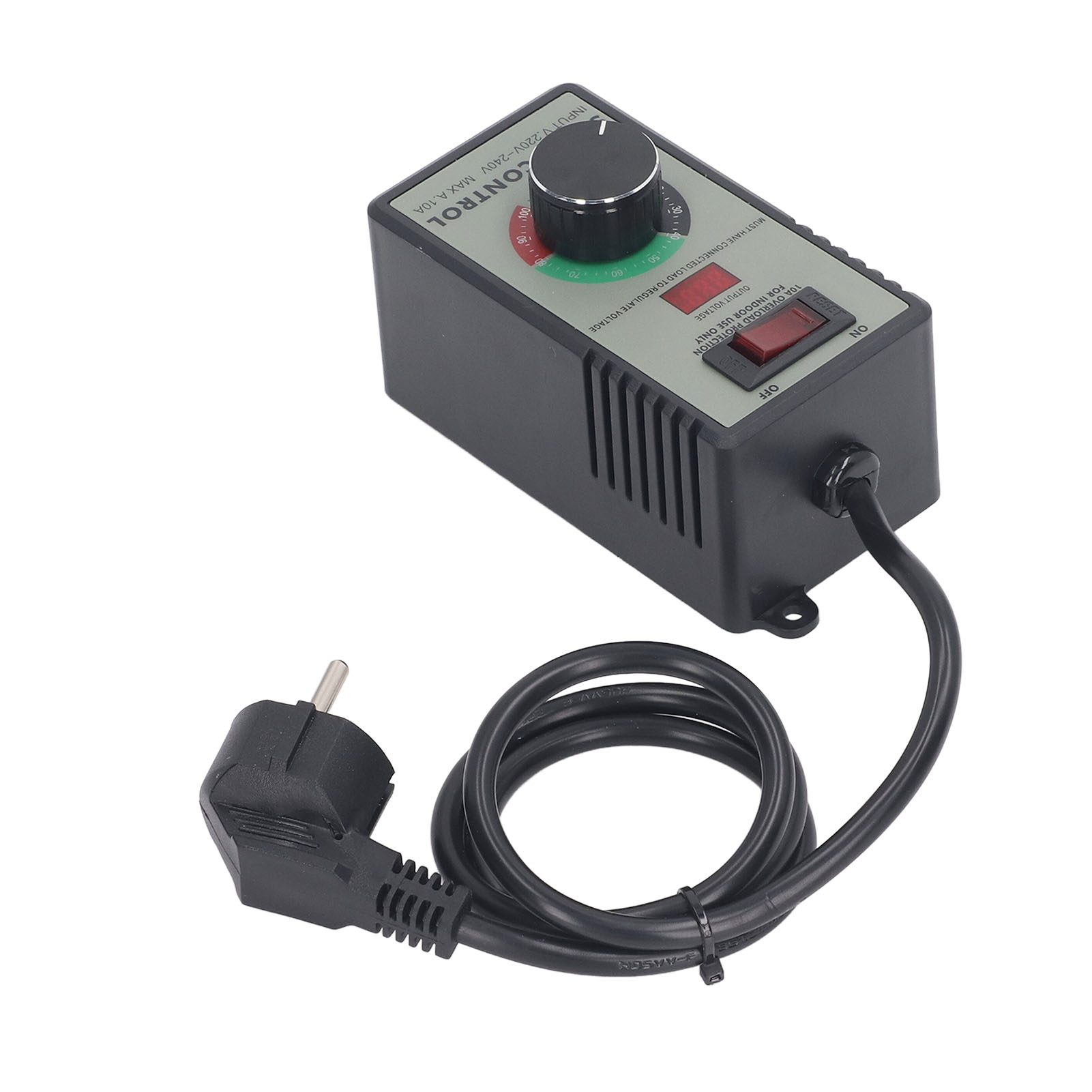 Drehzahlregler Für Wechselstrommotoren, Elektrischer Lüfter Mit Variabler Drehzahl Und 10-a-universalsteckdose (eu-stecker), 220–240 V Ac, 4000 W