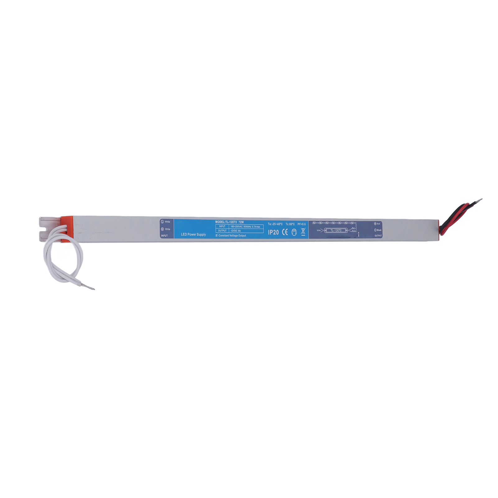Led-netzteil Mit Gehäuse Aus Aluminiumlegierung, Stabiler Und Geräuscharmer Betrieb, Led-schaltnetzteil, 180–250 V Ac, 72 W, 12 V