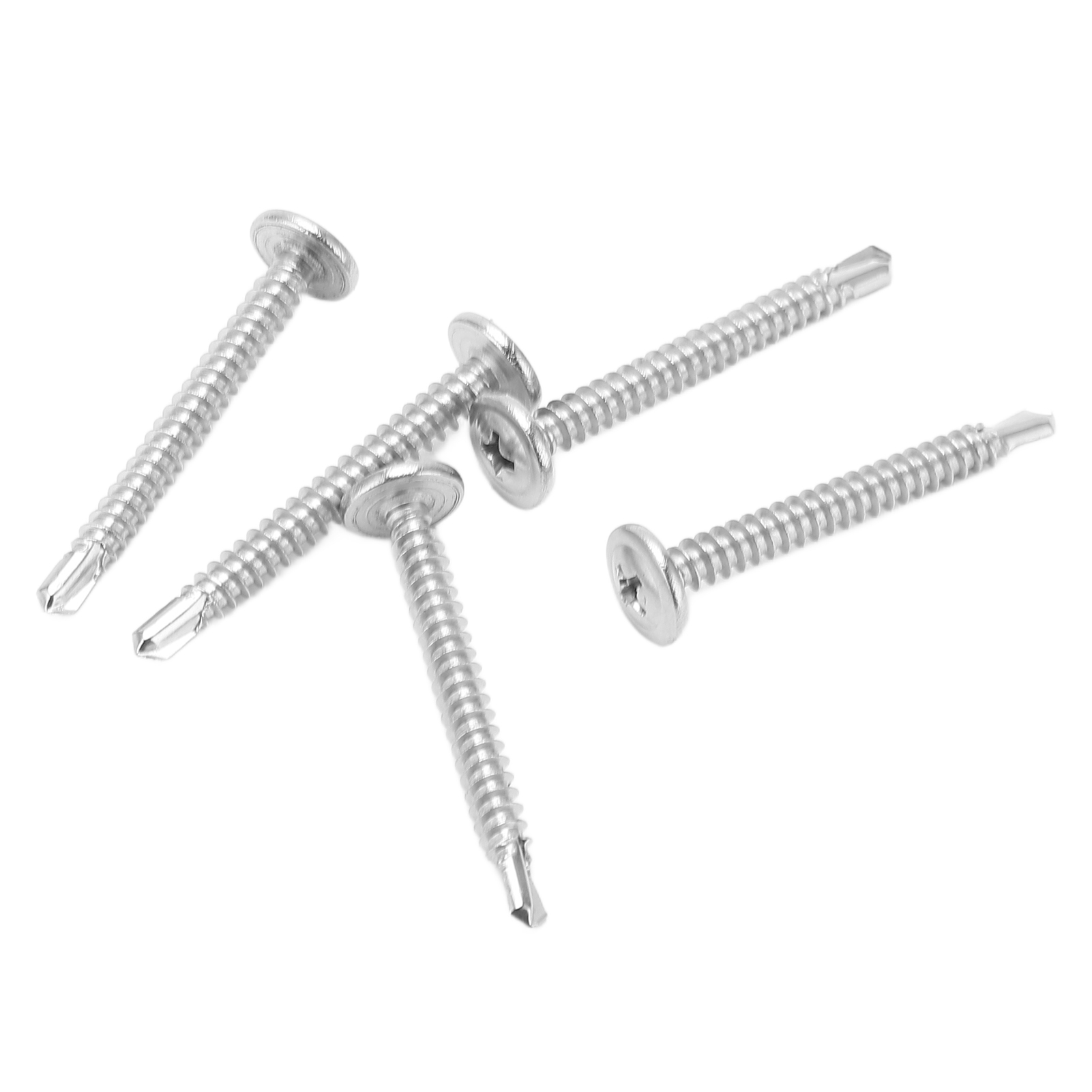 50 Stück Linsenkopfschrauben Aus Edelstahl 304, Gewinde M4,2x38, Runde Unterlegscheibenkopf-bohrschrauben