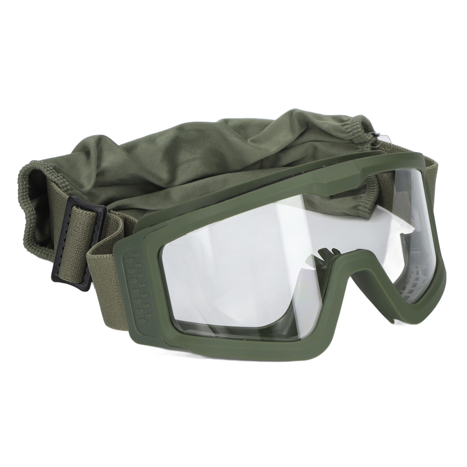 Abnehmbare Outdoor-brille, Uv-schutz, Stoßfest, Verdickt, Camping- Und Fahrradbrille, Grüner Rahmen