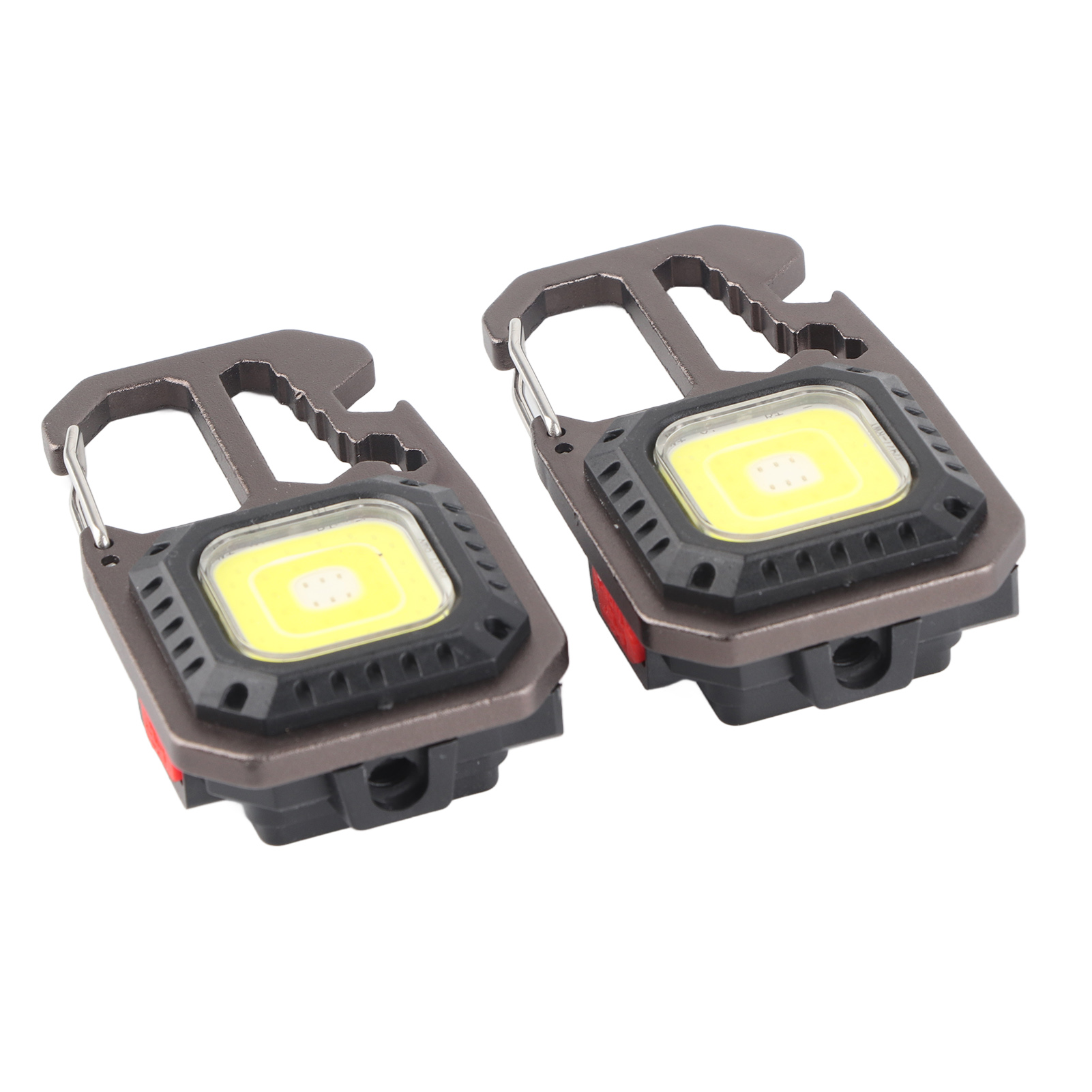 Stück Schlüsselanhänger-arbeitsleuchte, Helle Mini-cob-lampe, Ip66, Multifunktionale Led-taschenlampe Mit Flaschenöffner