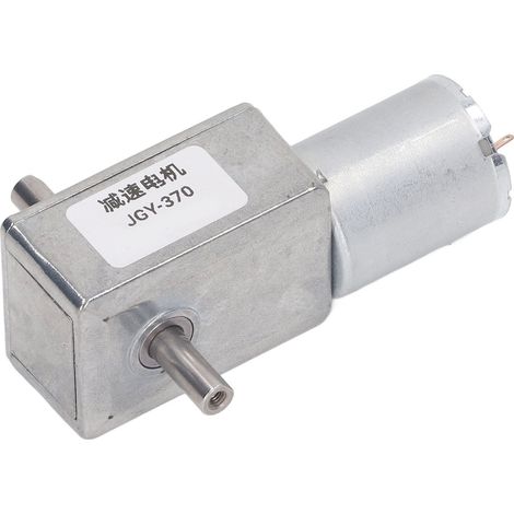 Gleichstrommotor 25 Kg·cm, 12 Mm Doppelwelle, Selbsthemmender, Reversibler Schneckengetriebemotor Für Backöfen, Waschmaschinen Und Gardinen, 12 V, 10 U/min