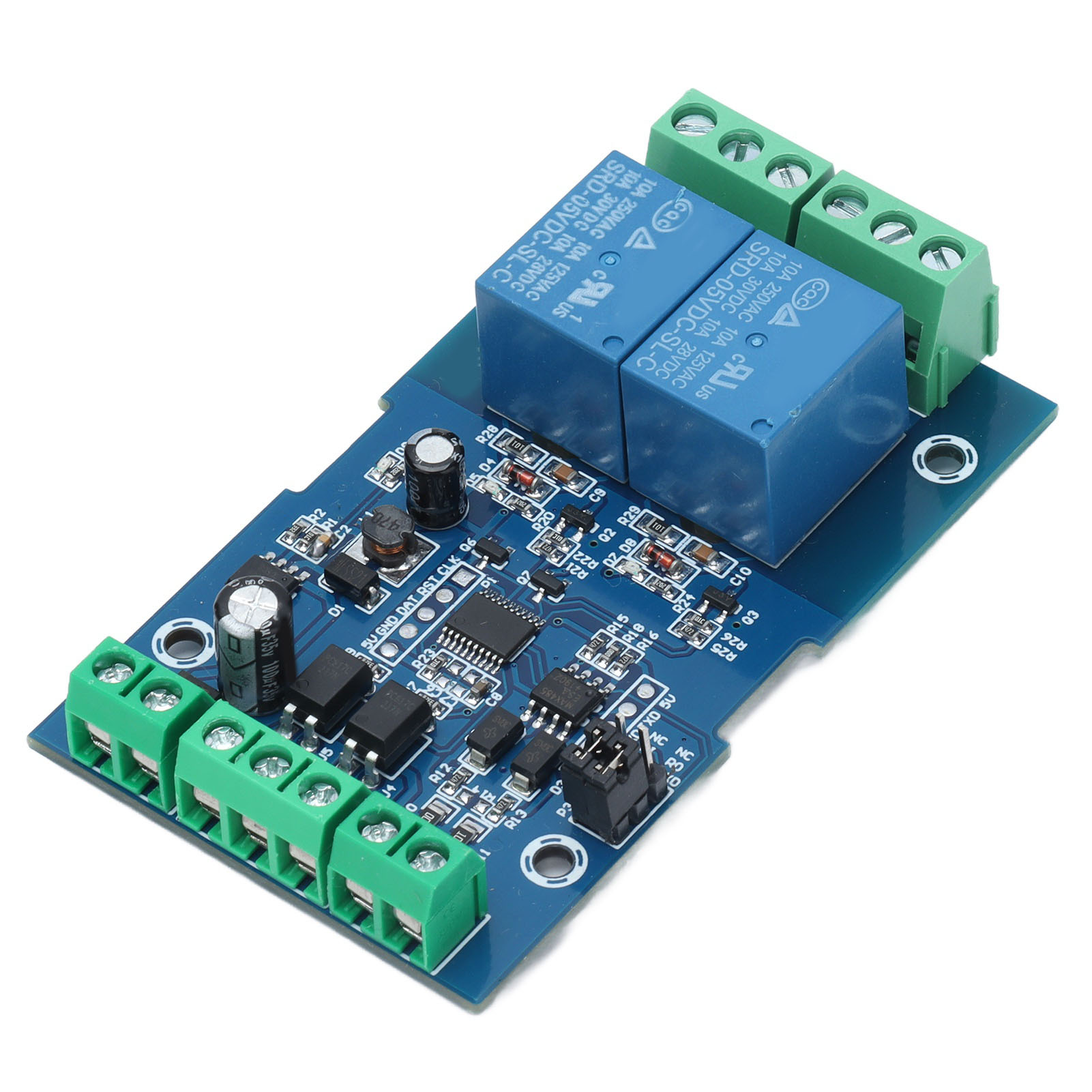 Relaismodul Dc 7–24 V Rs485/ttl Ein-/ausgang Mit Verpolungsschutz Zwei Relaismodule