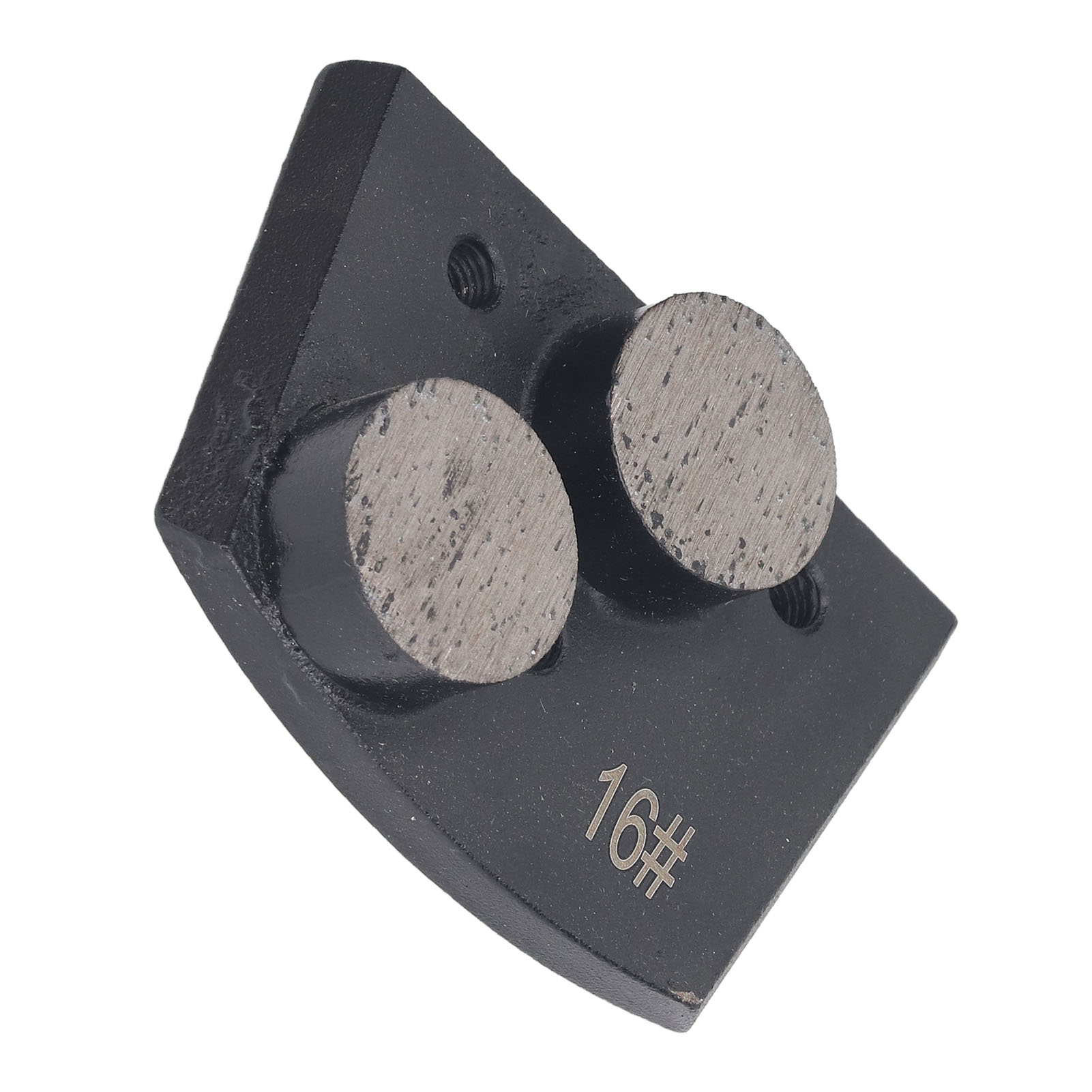 3-teiliges Diamantschleifscheiben-set Mit 2 Zylindrischen Zähnen Zum Polieren Von Beton Und Entfernen Von Farbe, Schwarz, Körnung 16