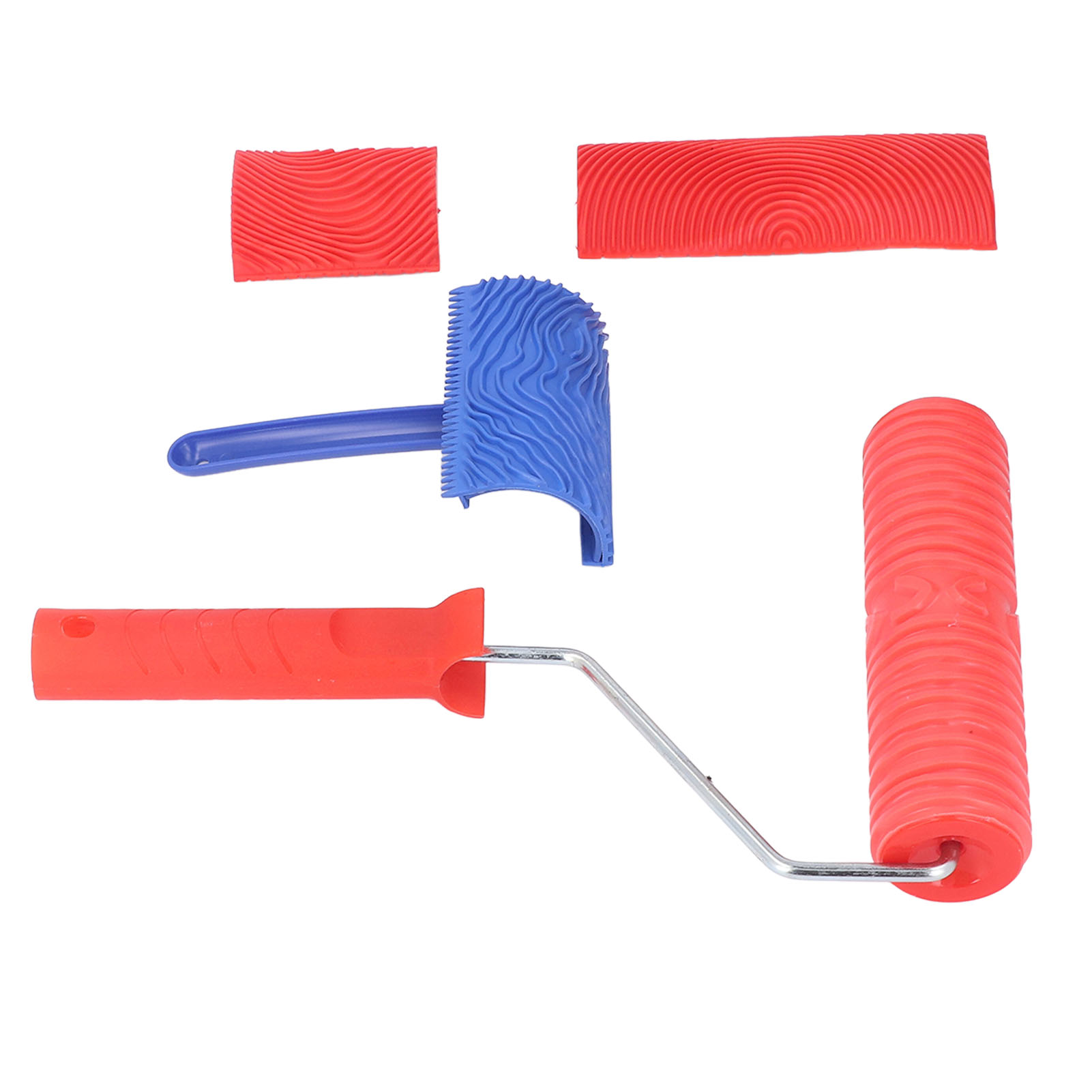 5er-set Farbroller Mit Holzmaserung Für Wandgestaltung Und Diy-projekte