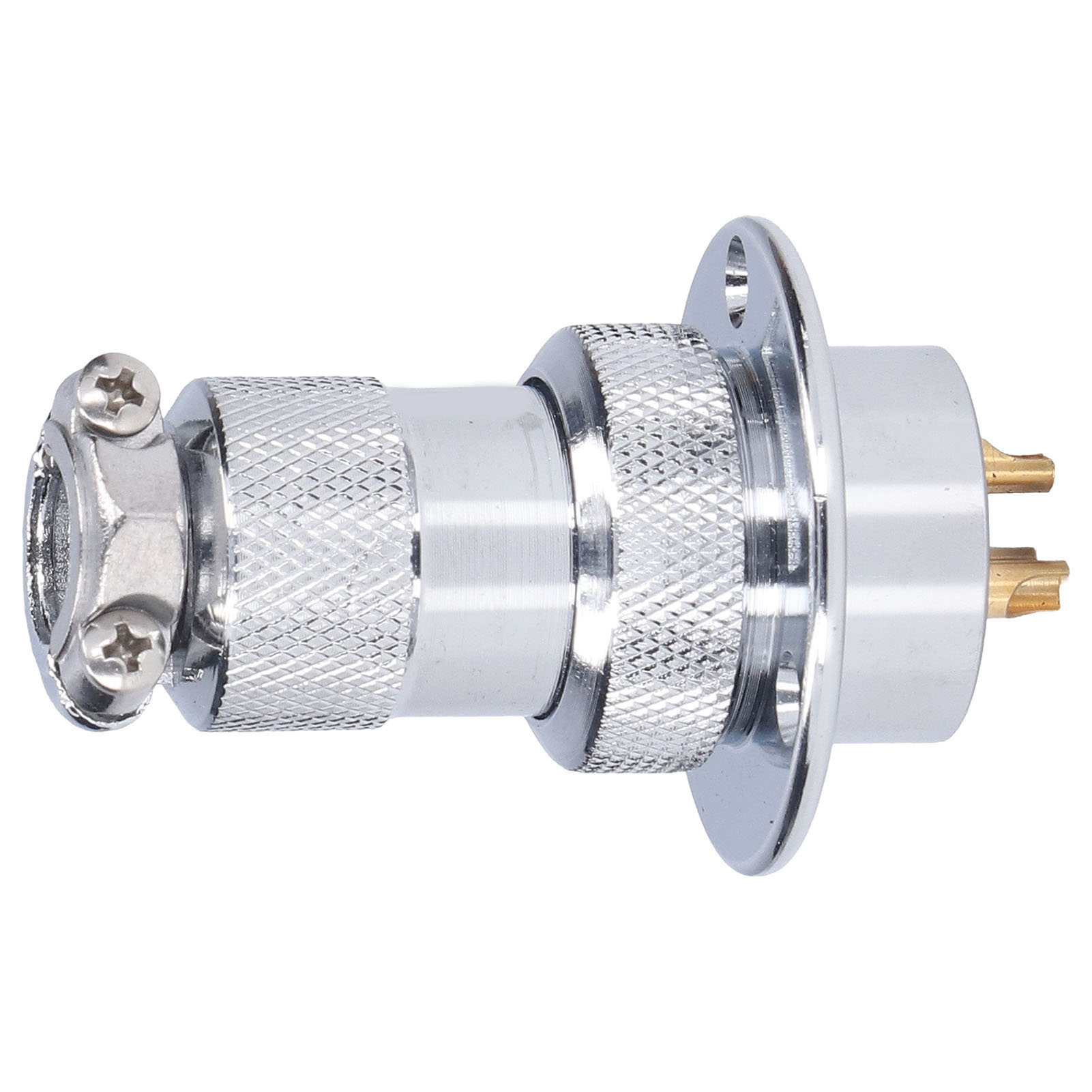 15 Stück Luftfahrt-steckerbuchse Mit Runder Flanschplatte, Metalldrahtadapter 15a 250v 25mmbem25‑3y (3-polig)