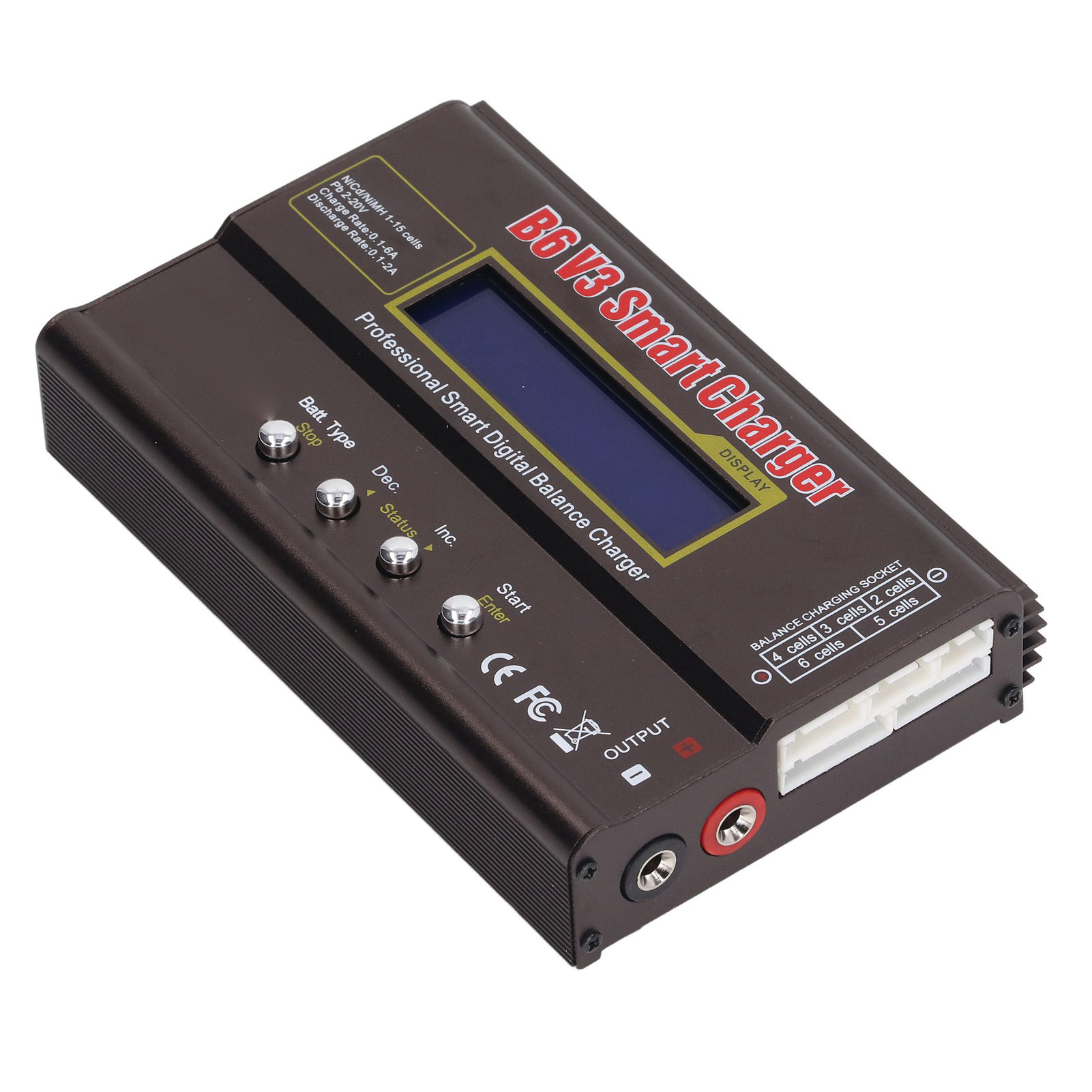 Balancer-ladegerät 2s–6s Digital Smart Professional B6 V3 Elektromotorteile Ac 100–240 V