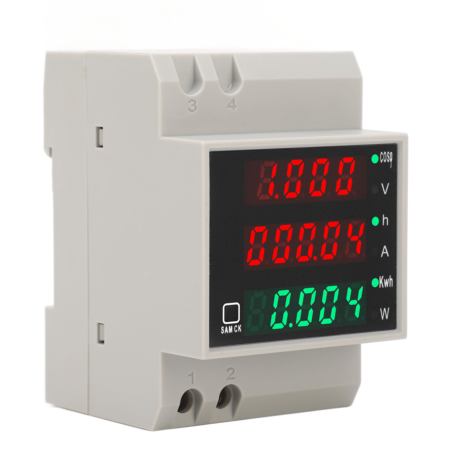 Ac80–300v 100a Din-schienen-leistungsmesser Mit Digitalanzeige, Spannung, Stromstärke, Zeit, Leistung (kwh), Multifunktions-voltmeter