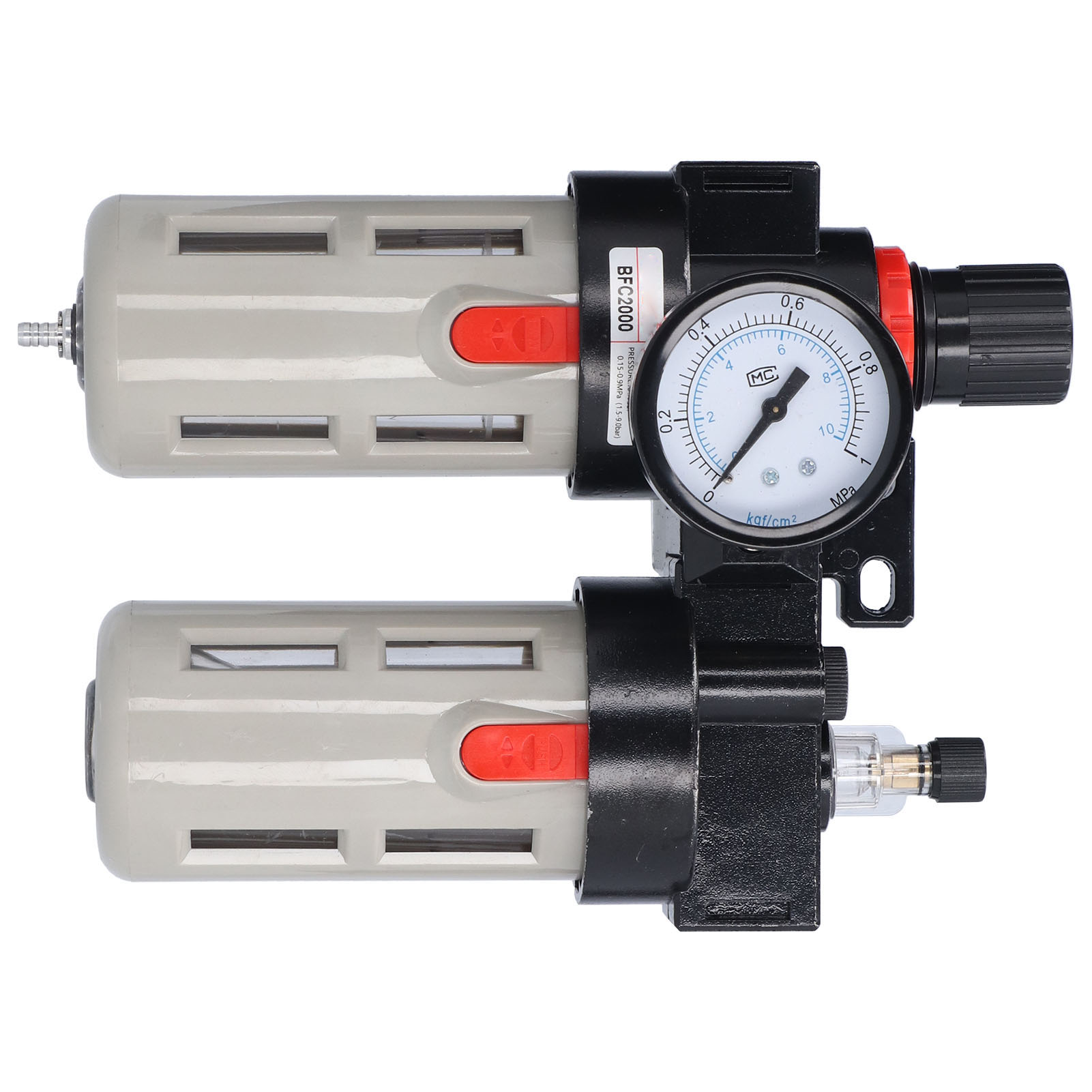 Luftfilter-druckregler Aus Aluminiumlegierung Mit Manometer Für Hydrauliksysteme Bfc2000