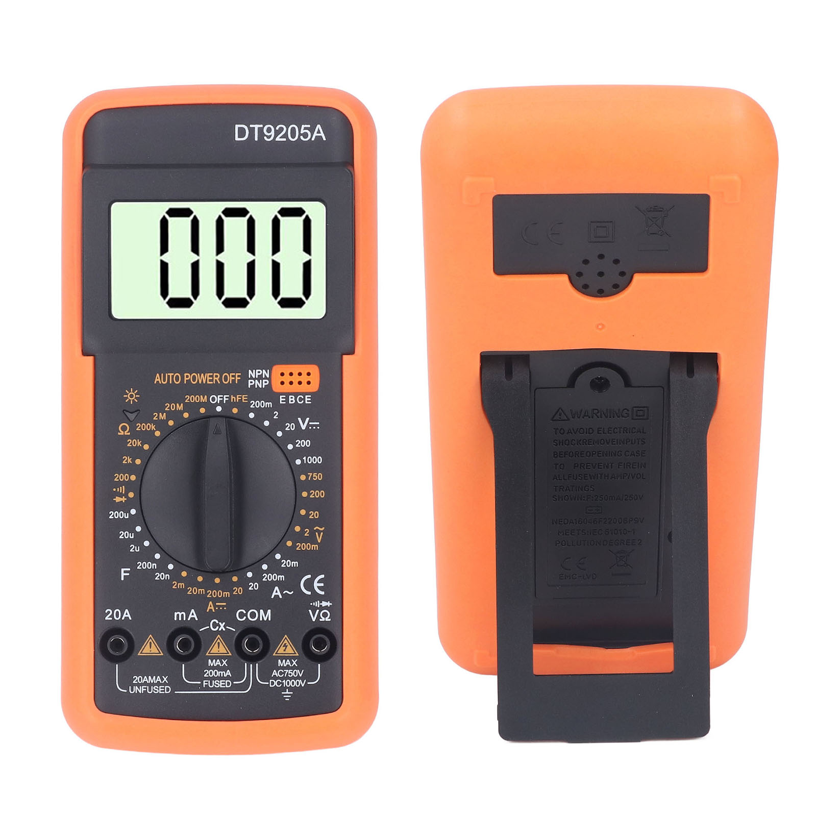Digitales Multimeter Mit Lcd-anzeige, Tragbar, Zur Prüfung Von Dioden, Strom, Spannung Und Widerstand, Voltmeter