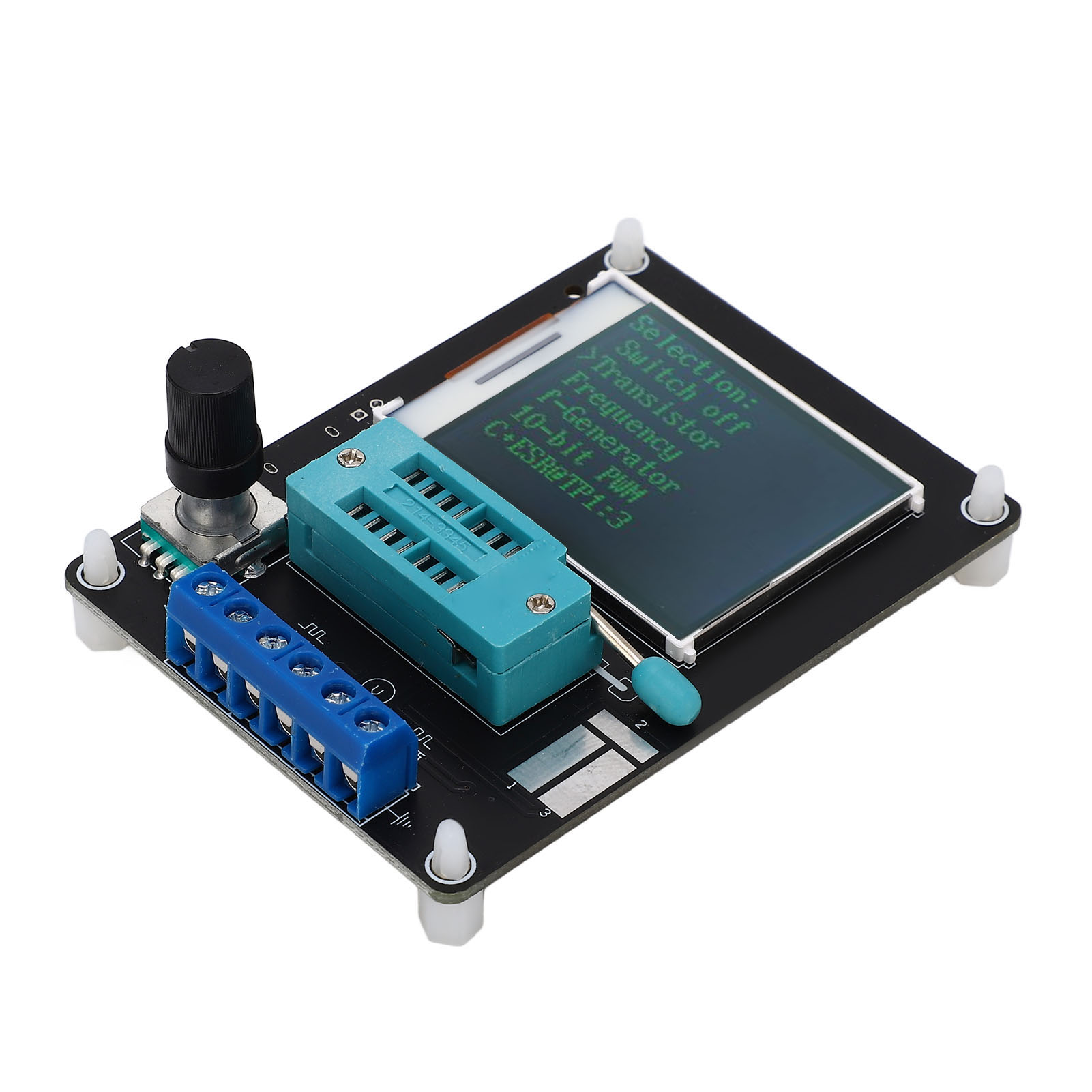 Dc5v Transistortester Mit 1,77-zoll-tft-farbbildschirm, Kapazitäts-, Induktivitäts-, Esr- Und Spannungs-/frequenzmessung (englische Vollversion)